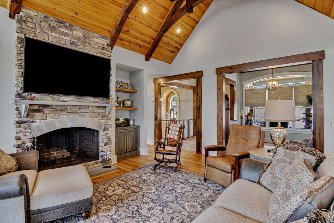 Living Room of this 4-Bedroom,4042 Sq Ft Plan -198-1182