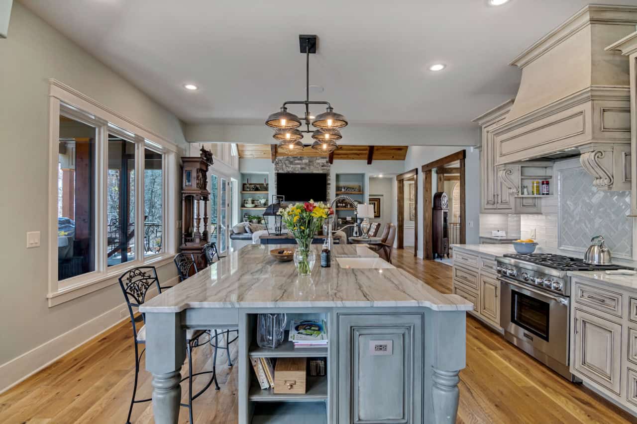 Kitchen: Kitchen Island of this 4-Bedroom,4042 Sq Ft Plan -198-1182