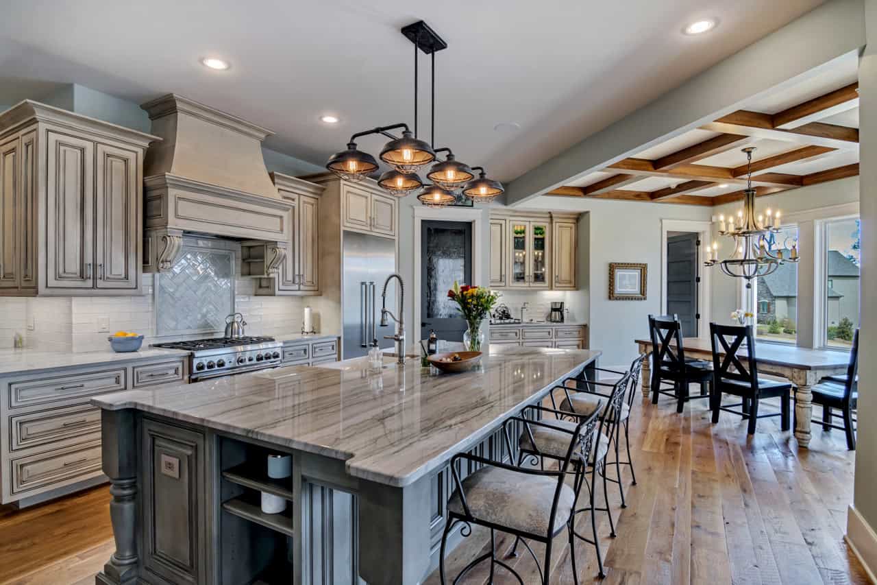 Kitchen: Kitchen Island of this 4-Bedroom,4042 Sq Ft Plan -198-1182