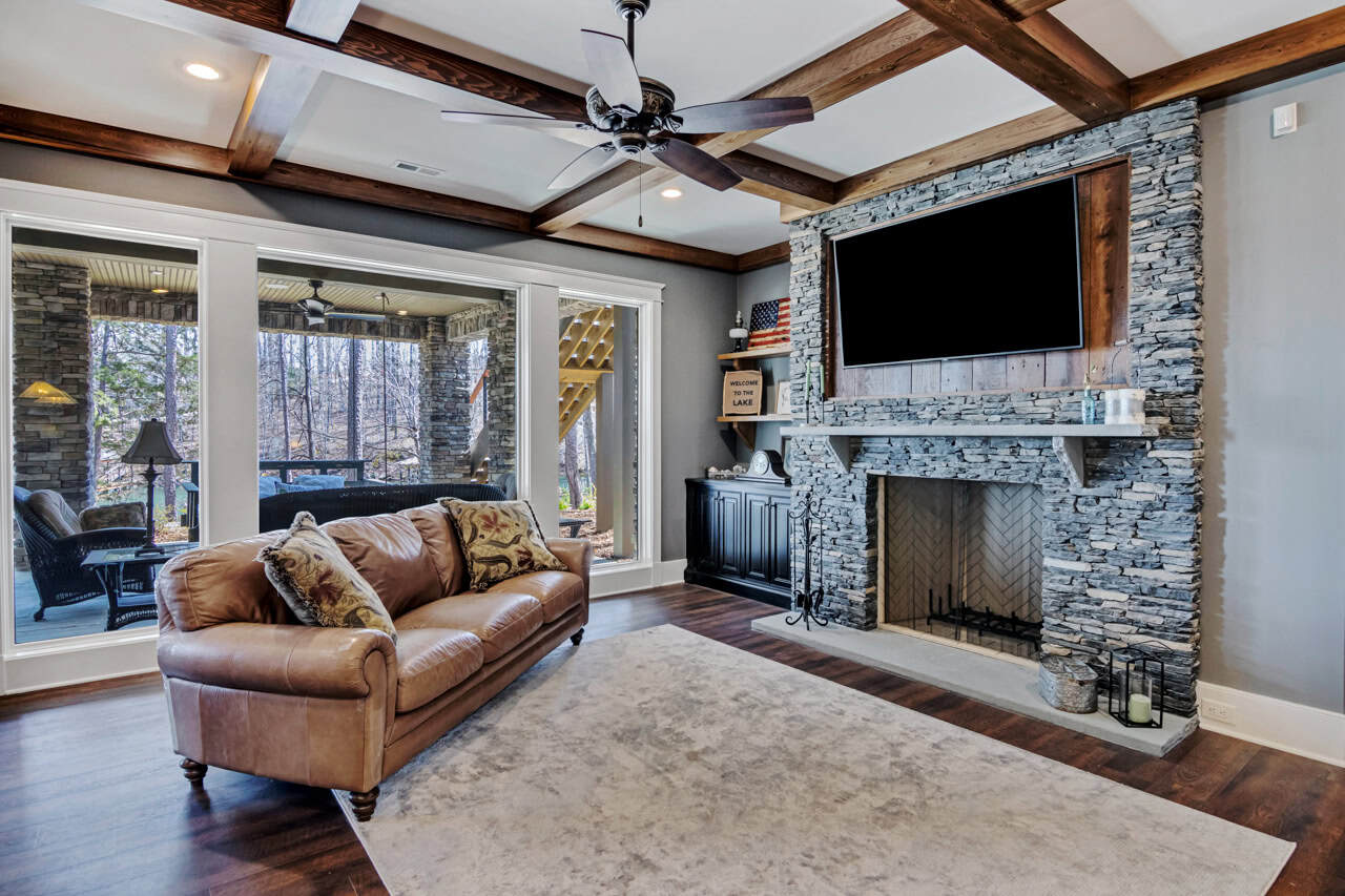 Living Room of this 4-Bedroom,4042 Sq Ft Plan -198-1182