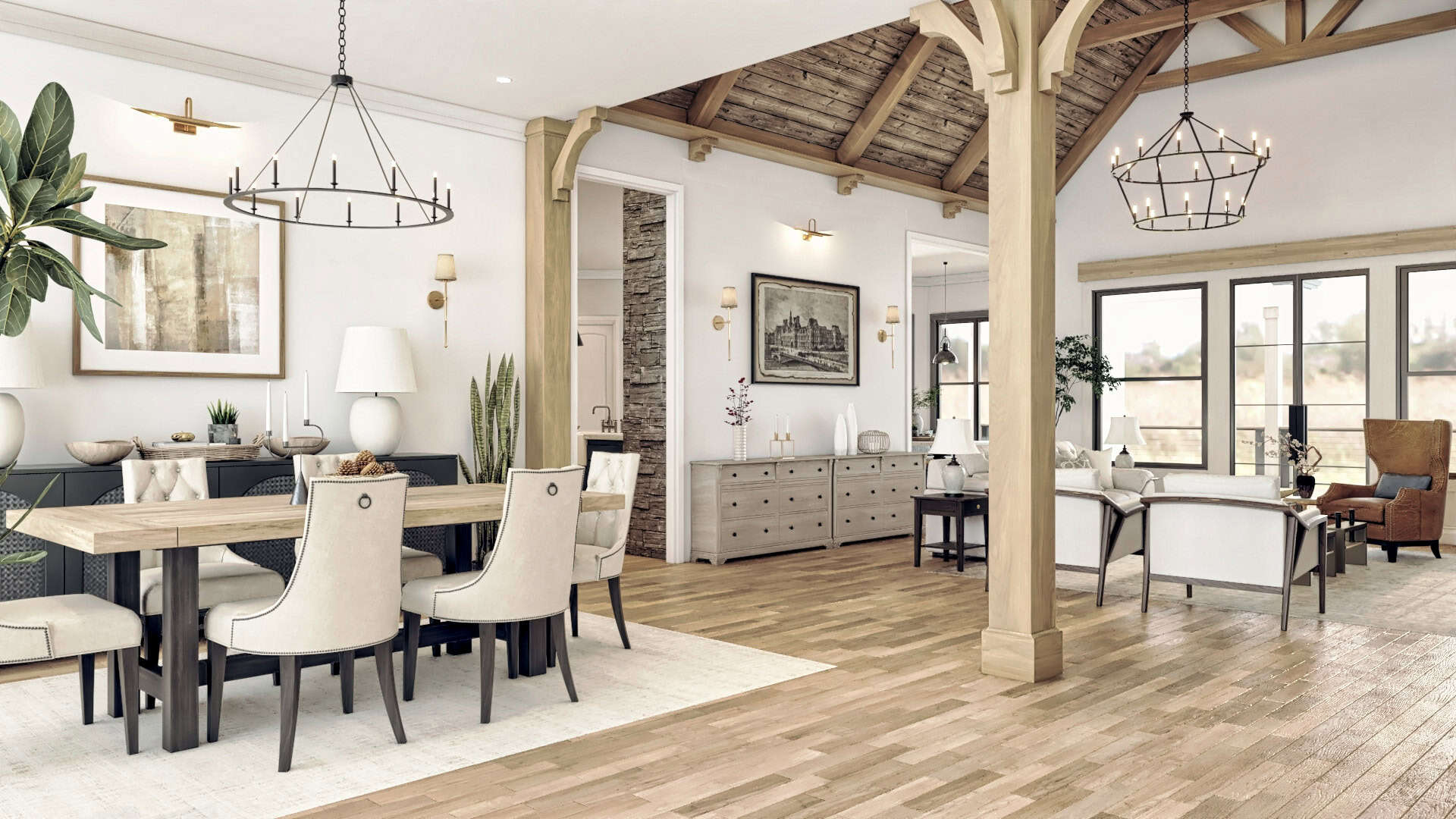 Living Room of this 3-Bedroom,6387 Sq Ft Plan -198-1188