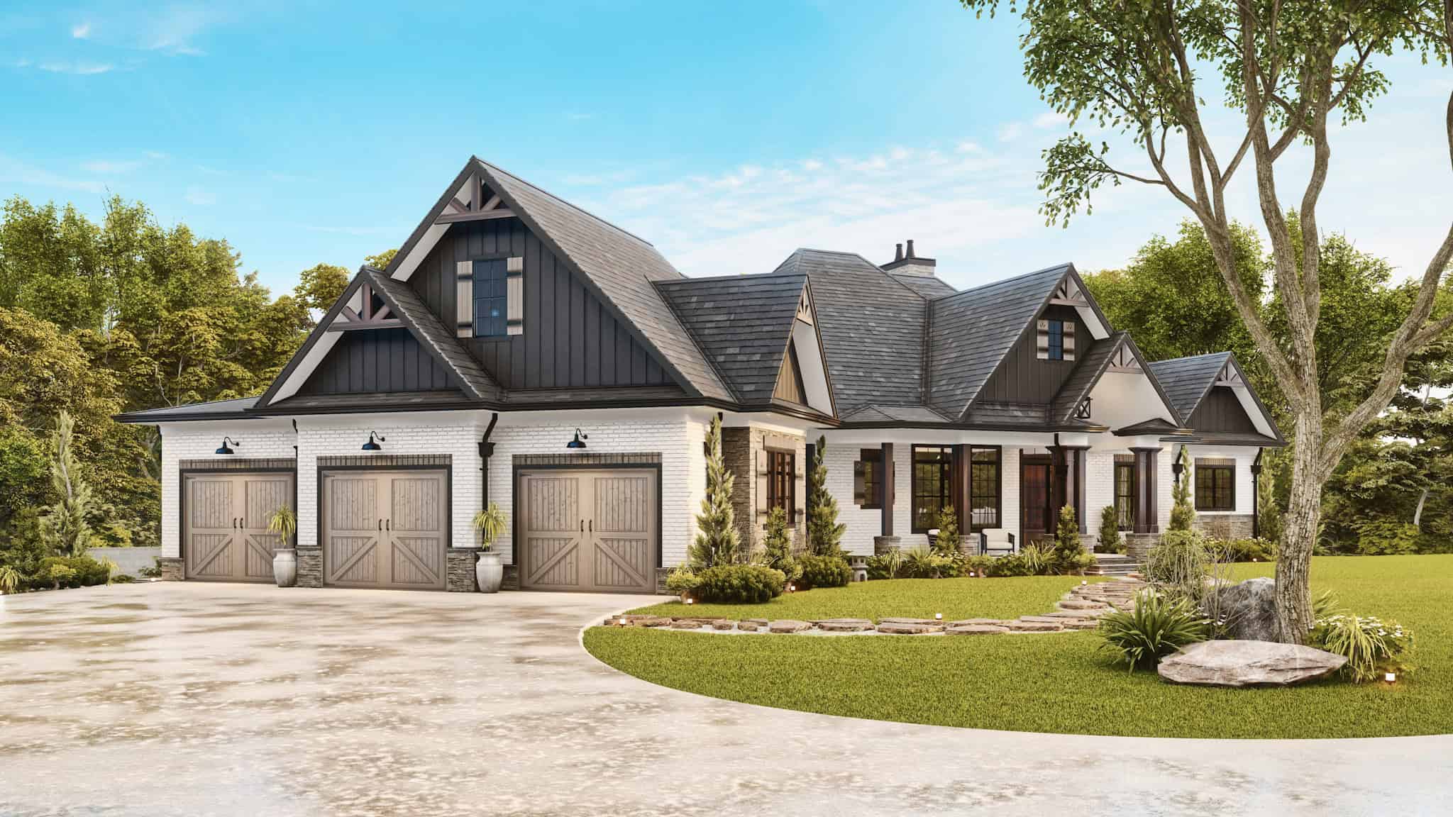 Left Side View of this 3-Bedroom,6387 Sq Ft Plan -198-1188