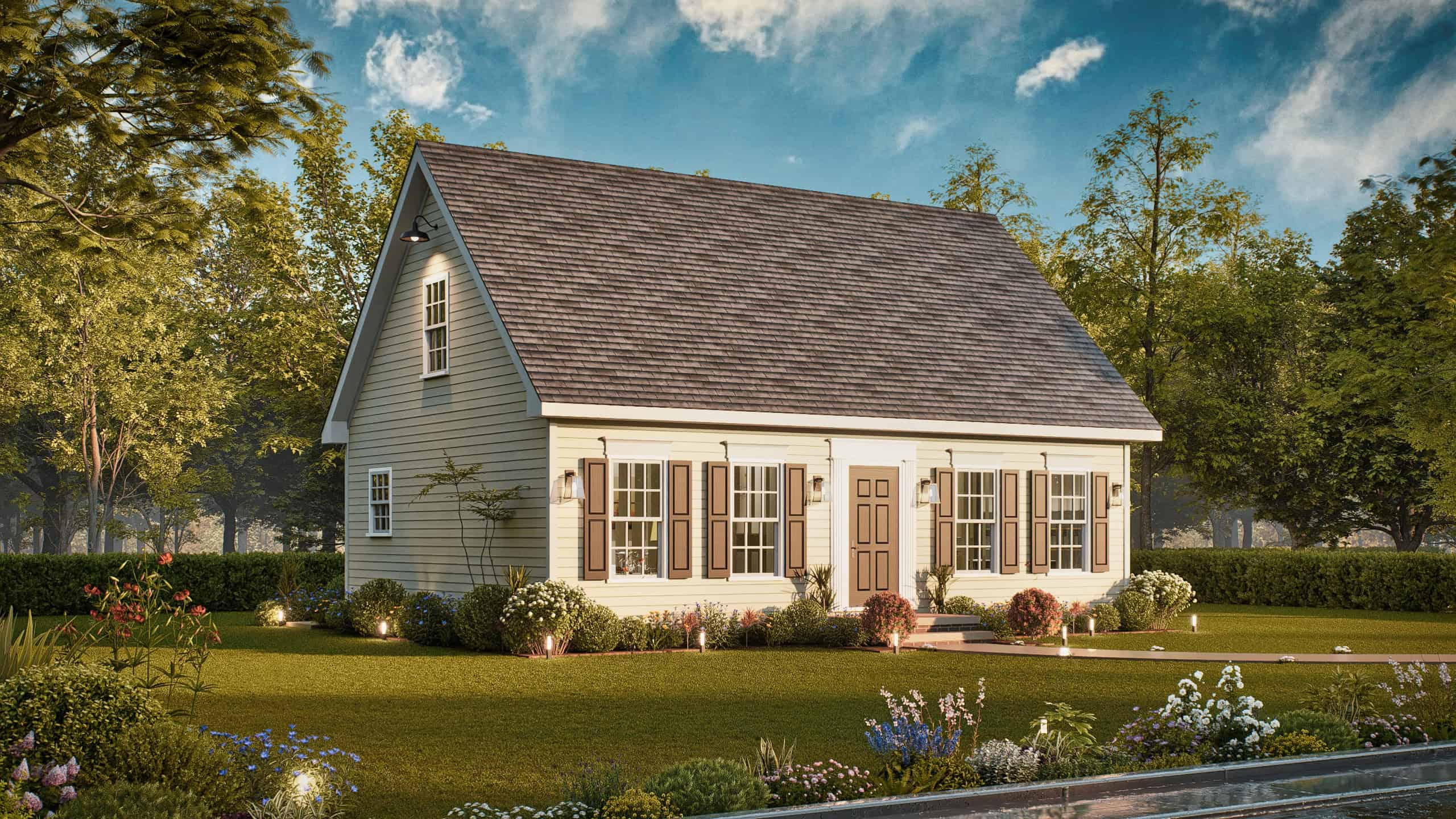 Left Side View of this 3-Bedroom,1191 Sq Ft Plan -198-1202
