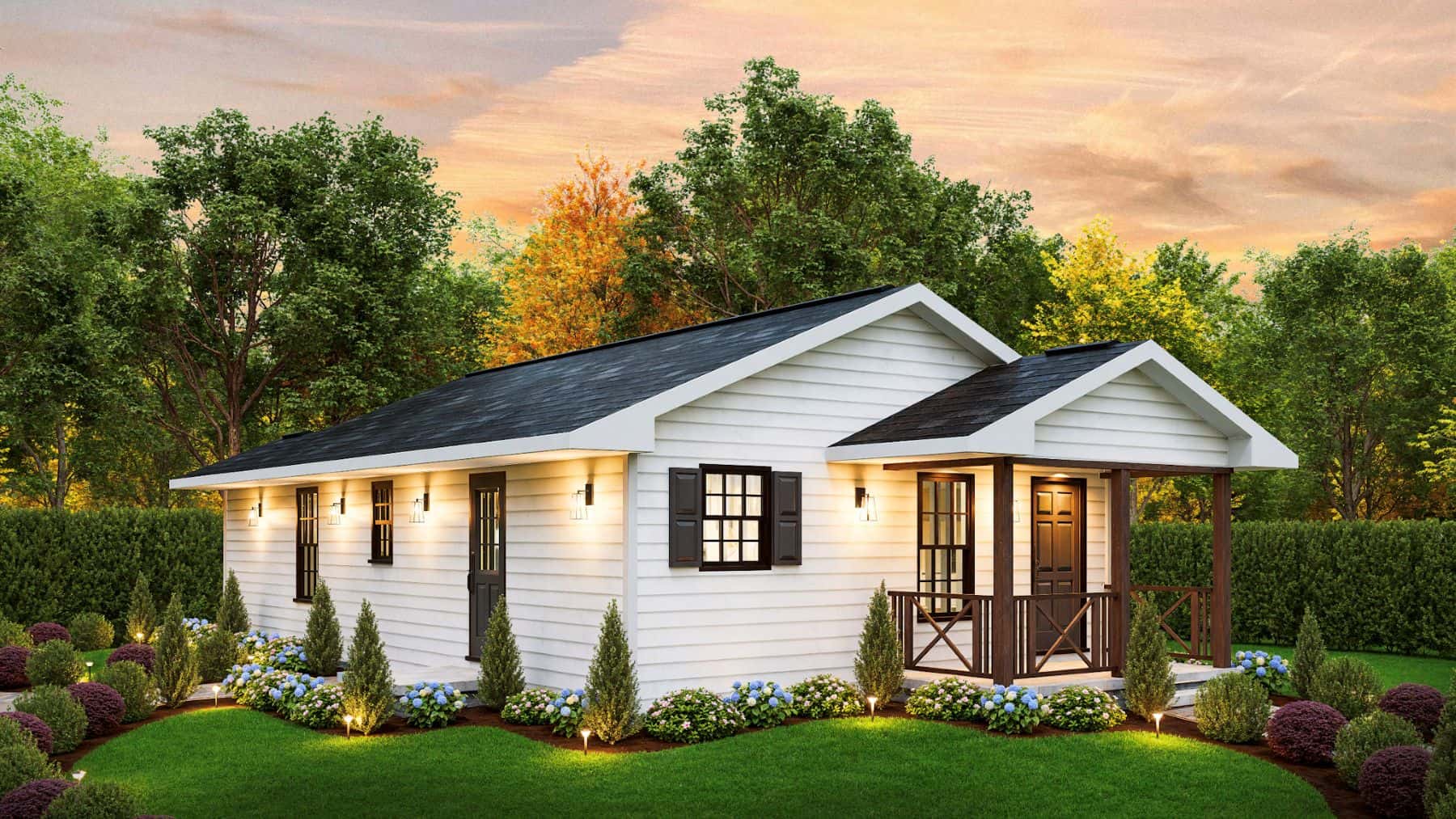 Left Side View of this 2-Bedroom,815 Sq Ft Plan -198-1203
