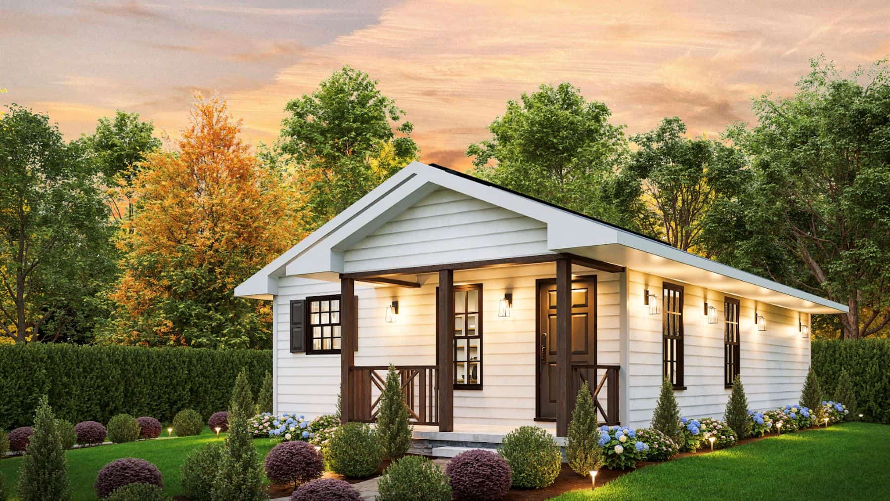 Right Side View of this 2-Bedroom,815 Sq Ft Plan -198-1203