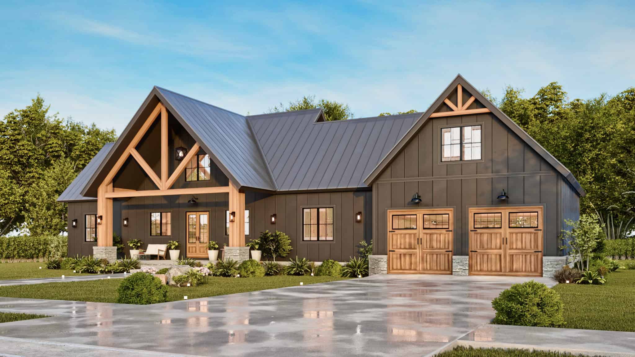 Right Side View of this 3-Bedroom,2533 Sq Ft Plan -198-1205