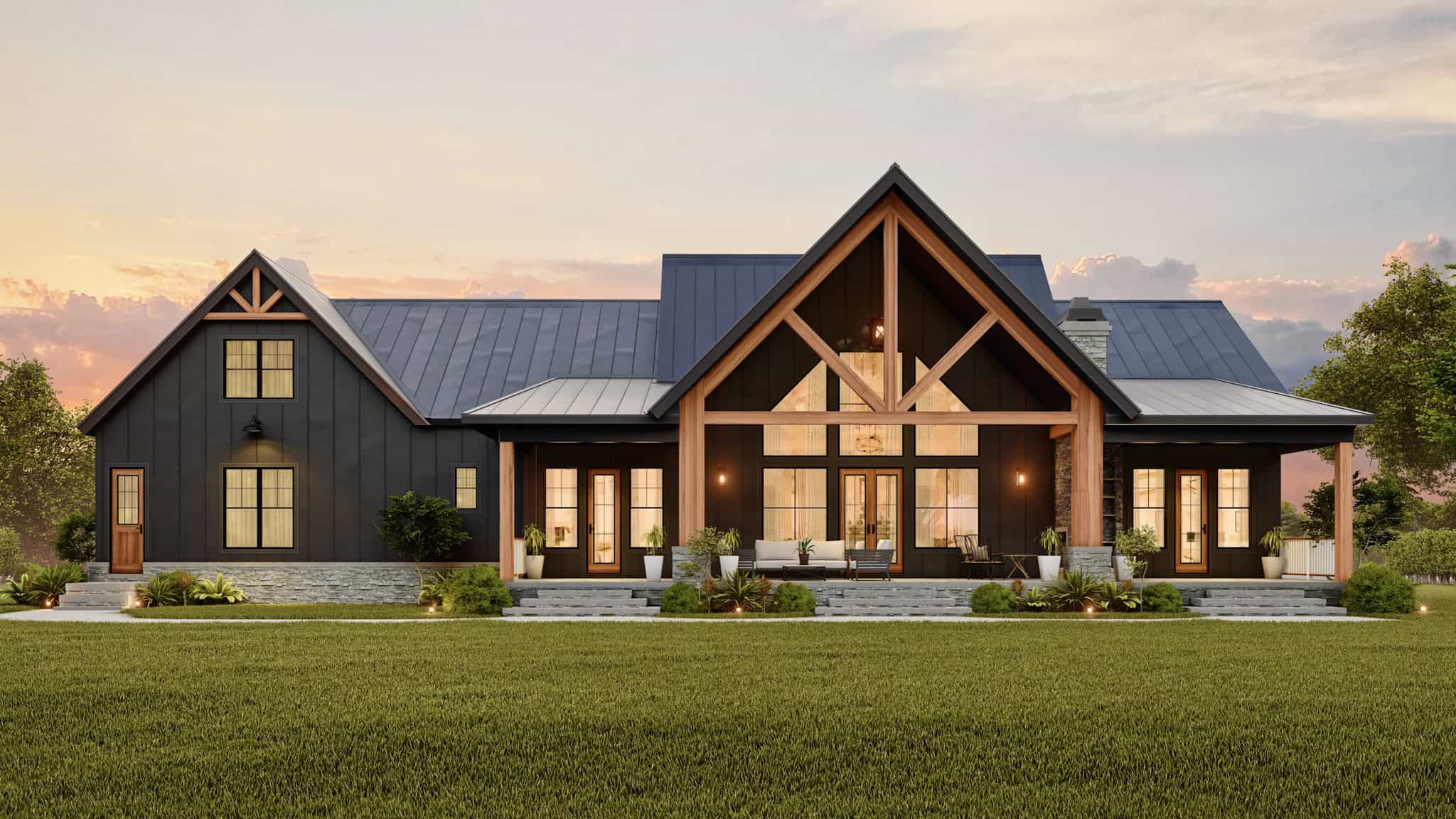 Home at Night of this 3-Bedroom,2533 Sq Ft Plan -198-1205