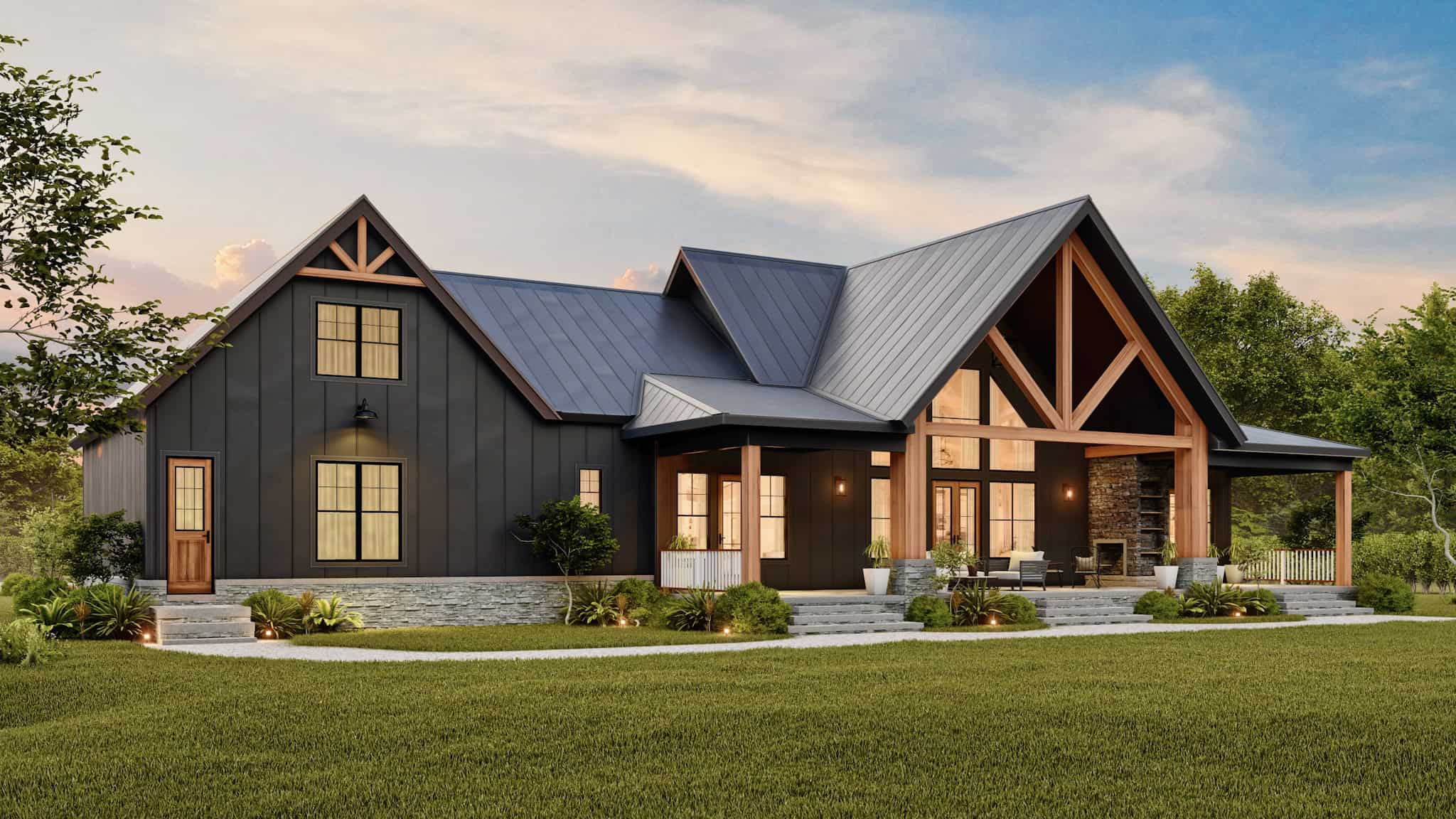 Home at Night of this 3-Bedroom,2533 Sq Ft Plan -198-1205