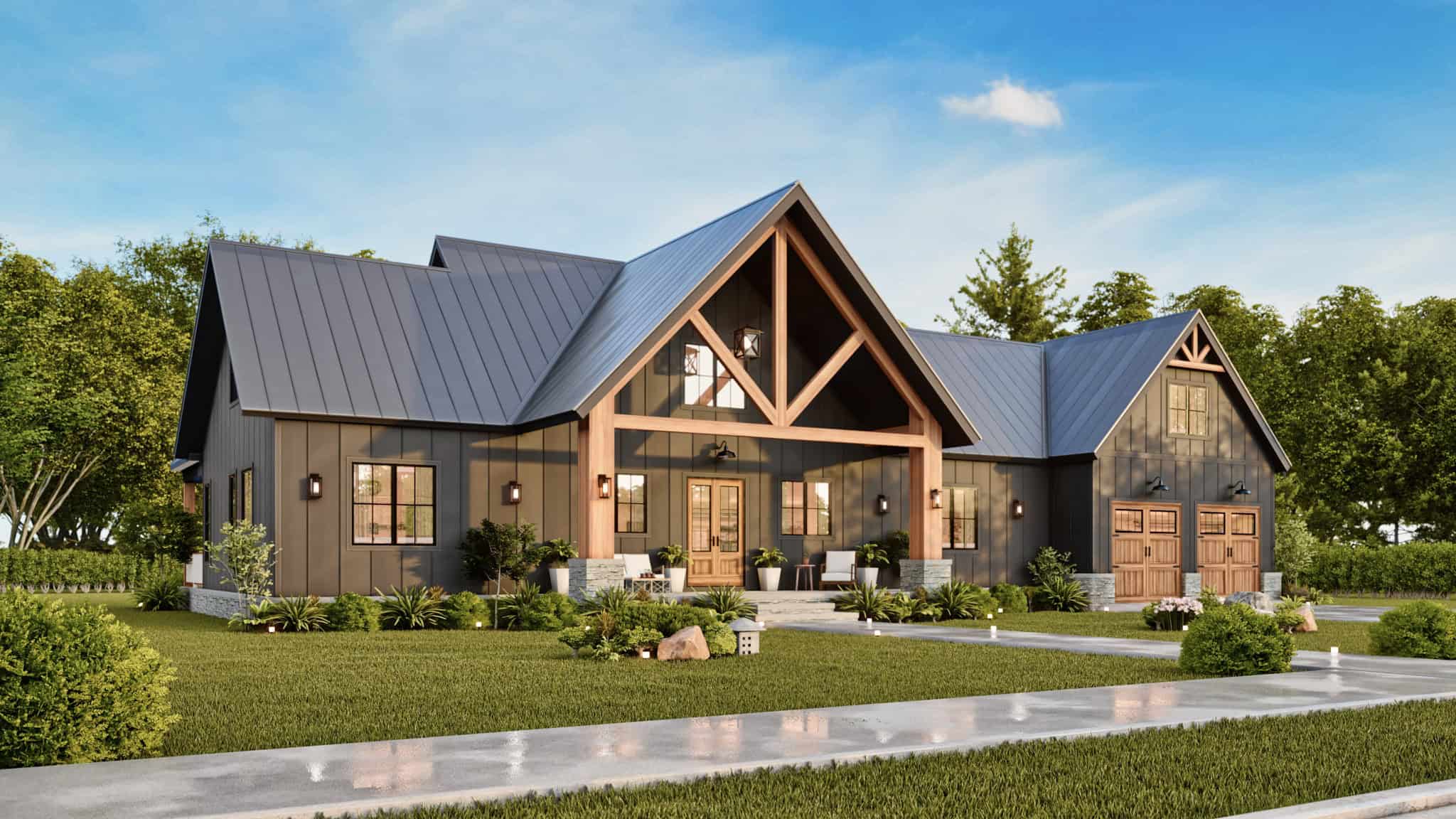 Left Side View of this 3-Bedroom,2533 Sq Ft Plan -198-1205