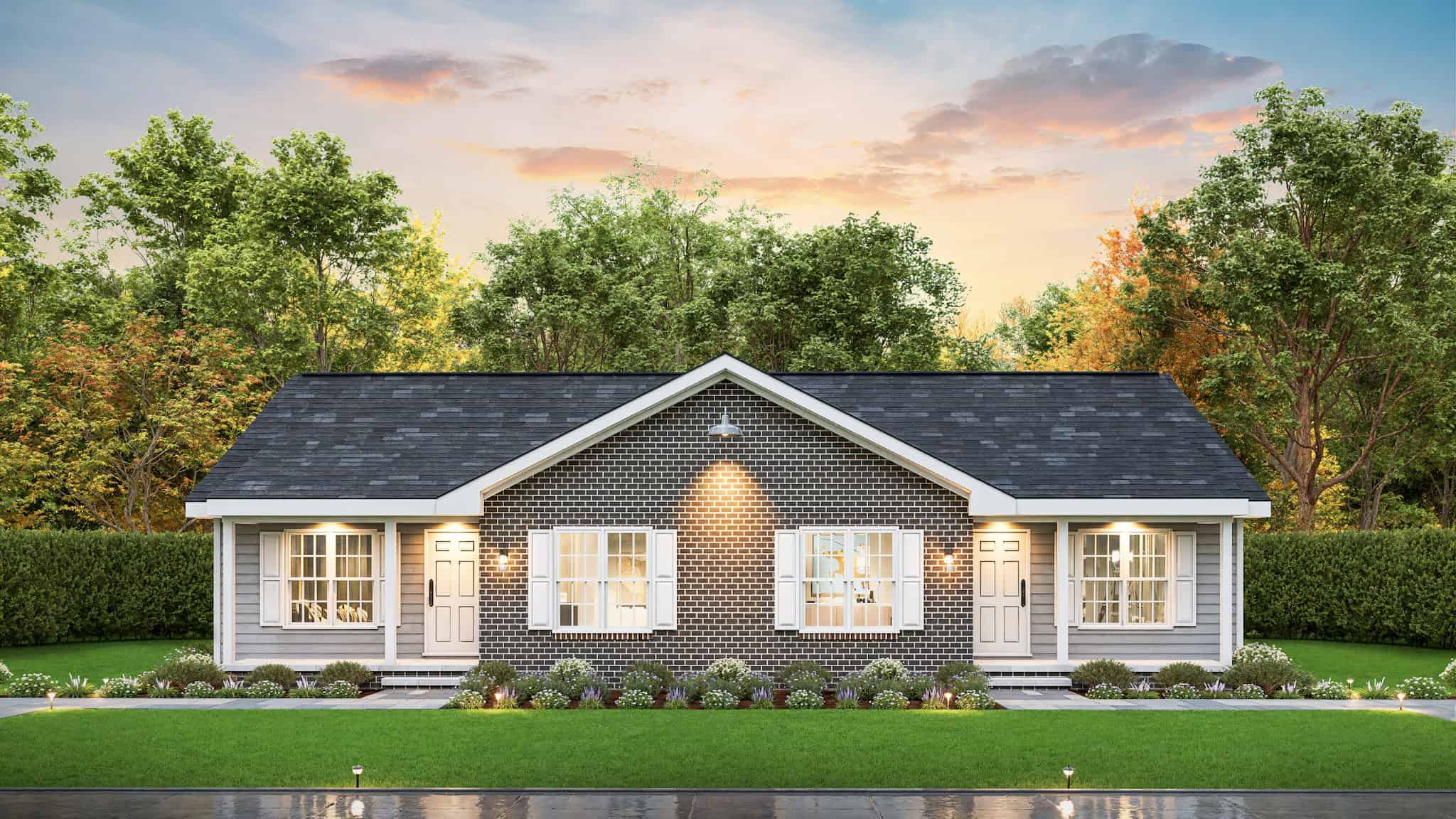 Front View of this 4-Bedroom,1970 Sq Ft Plan -198-1207