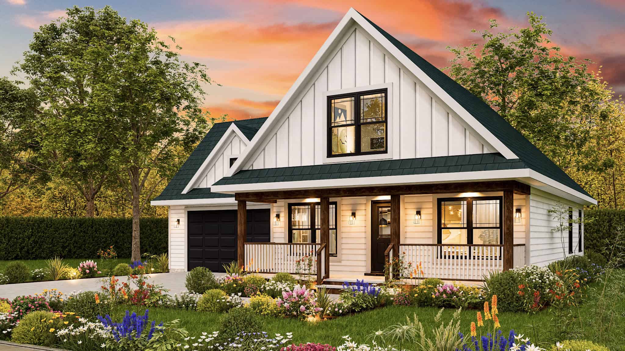 Right Side View of this 3-Bedroom,1497 Sq Ft Plan -198-1208