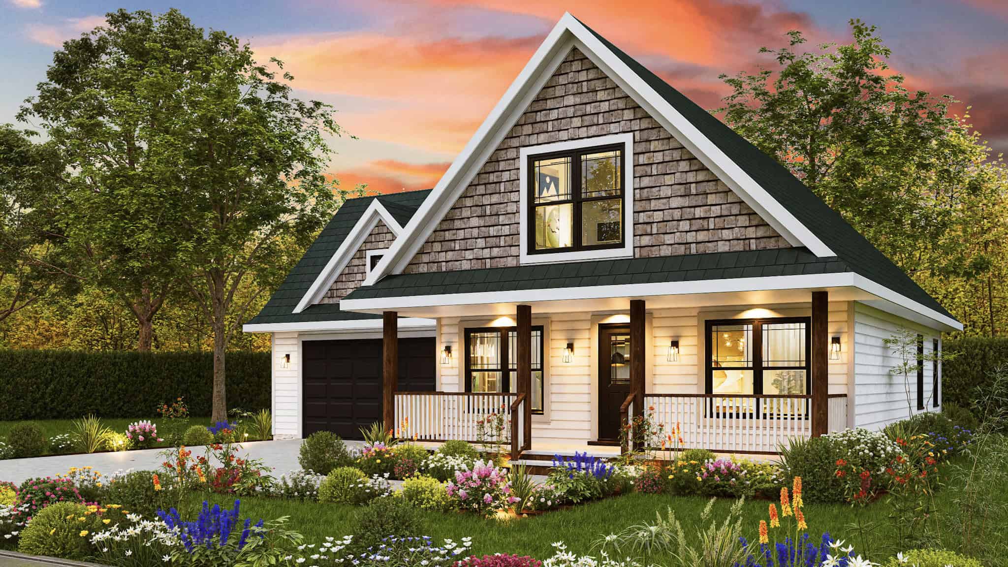 Right Side View of this 3-Bedroom,1497 Sq Ft Plan -198-1208