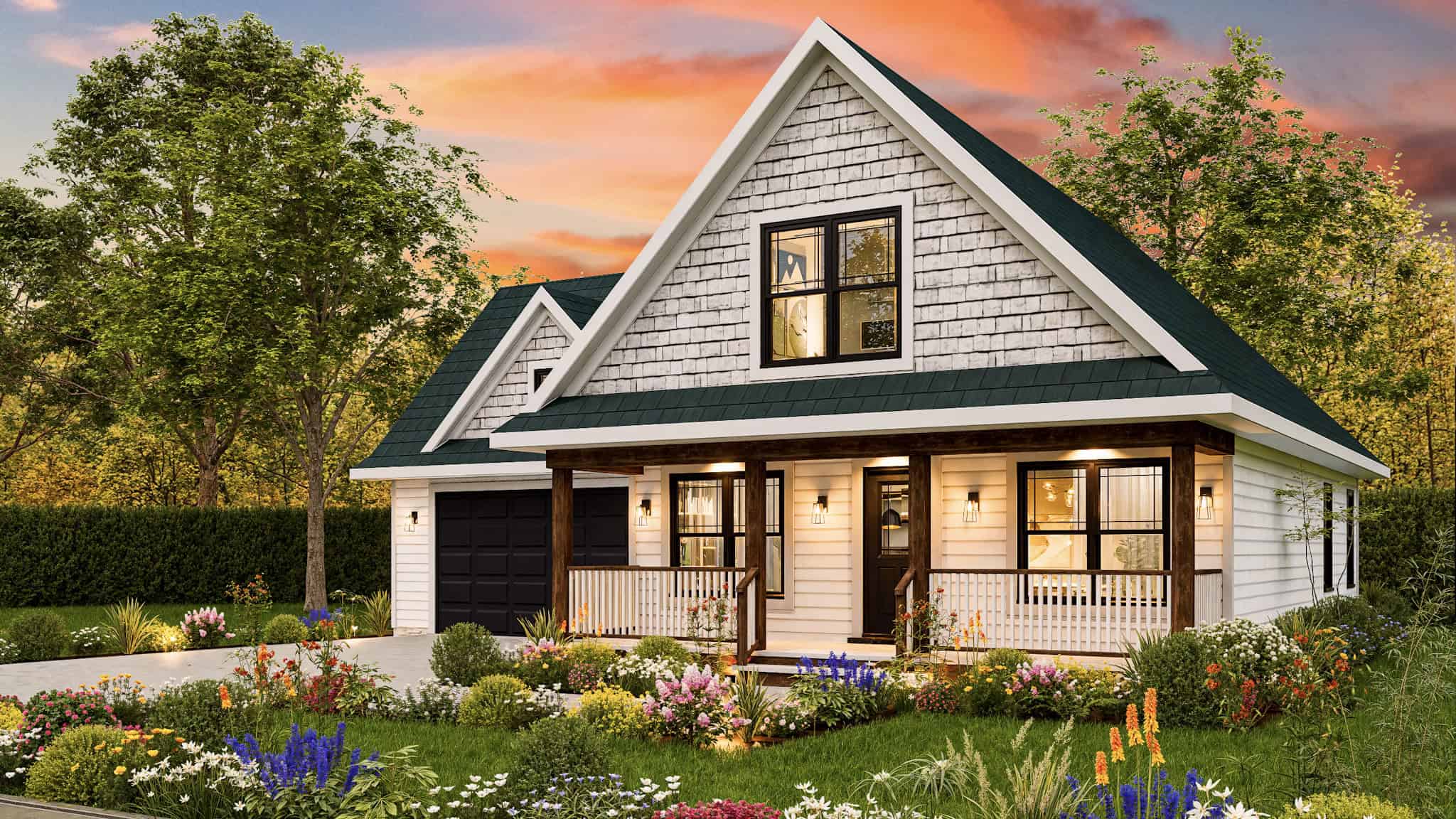 Right Side View of this 3-Bedroom,1497 Sq Ft Plan -198-1208