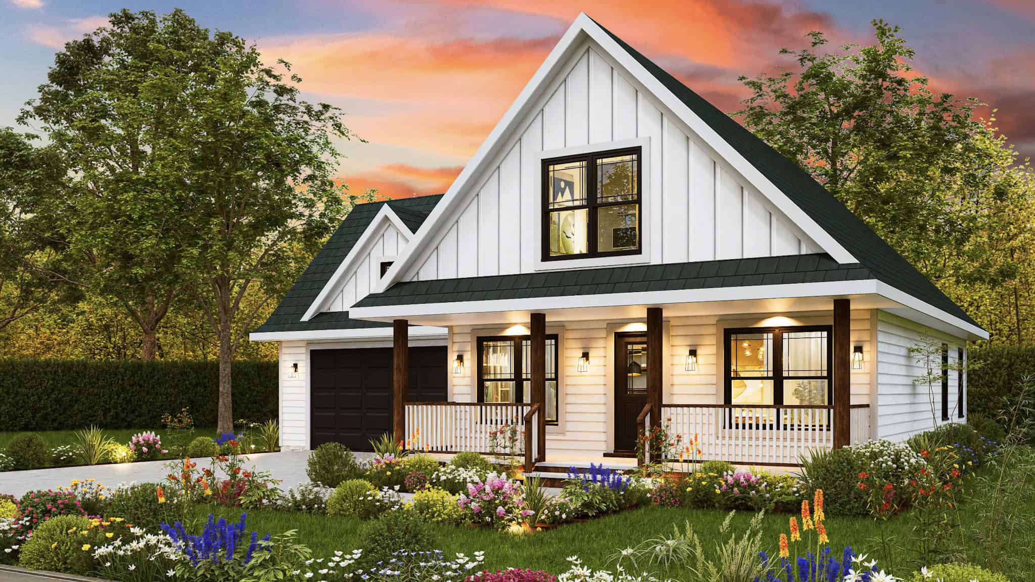 Right Side View of this 3-Bedroom,1497 Sq Ft Plan -198-1208