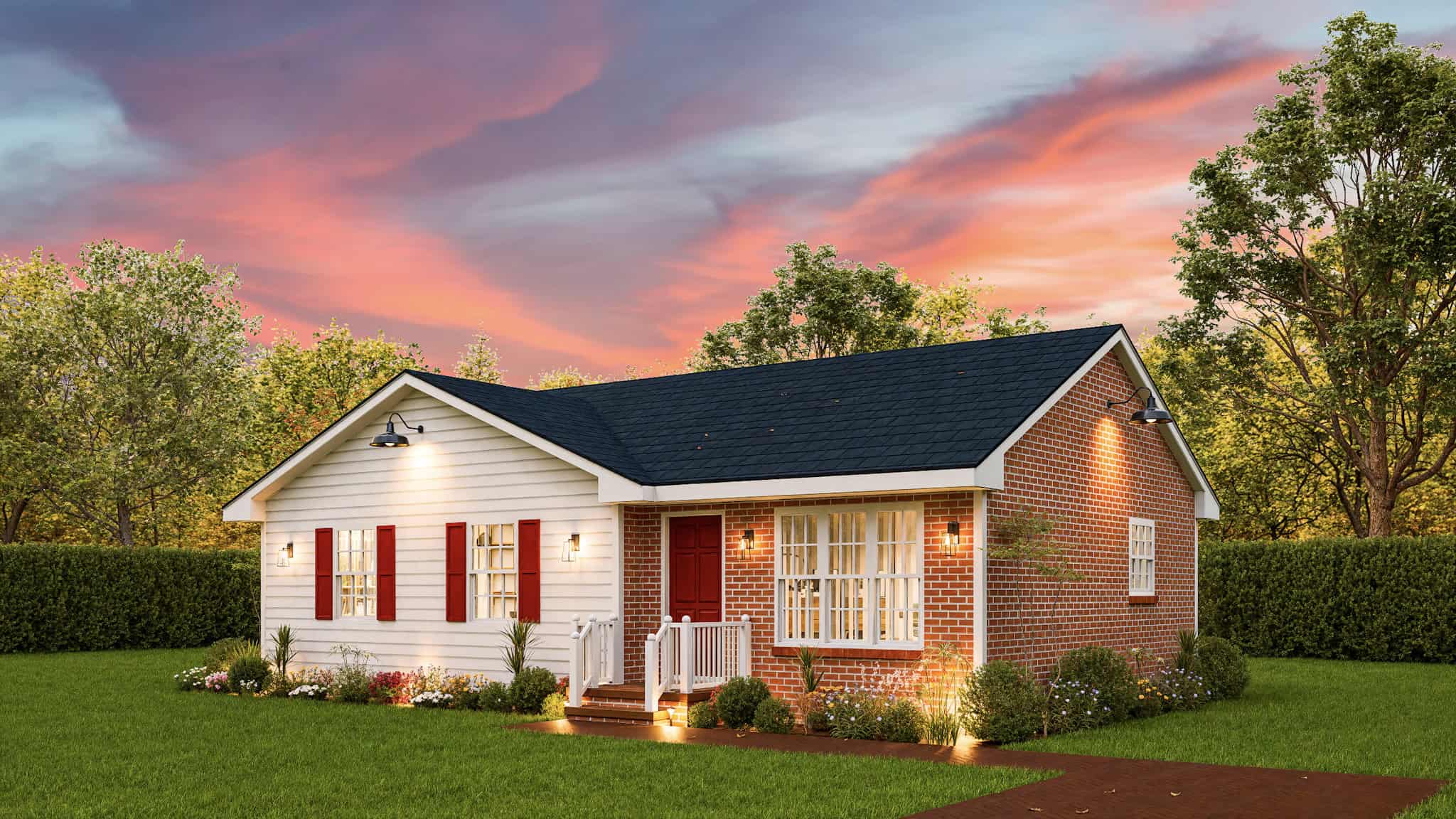Right Side View of this 3-Bedroom,1009 Sq Ft Plan -198-1209