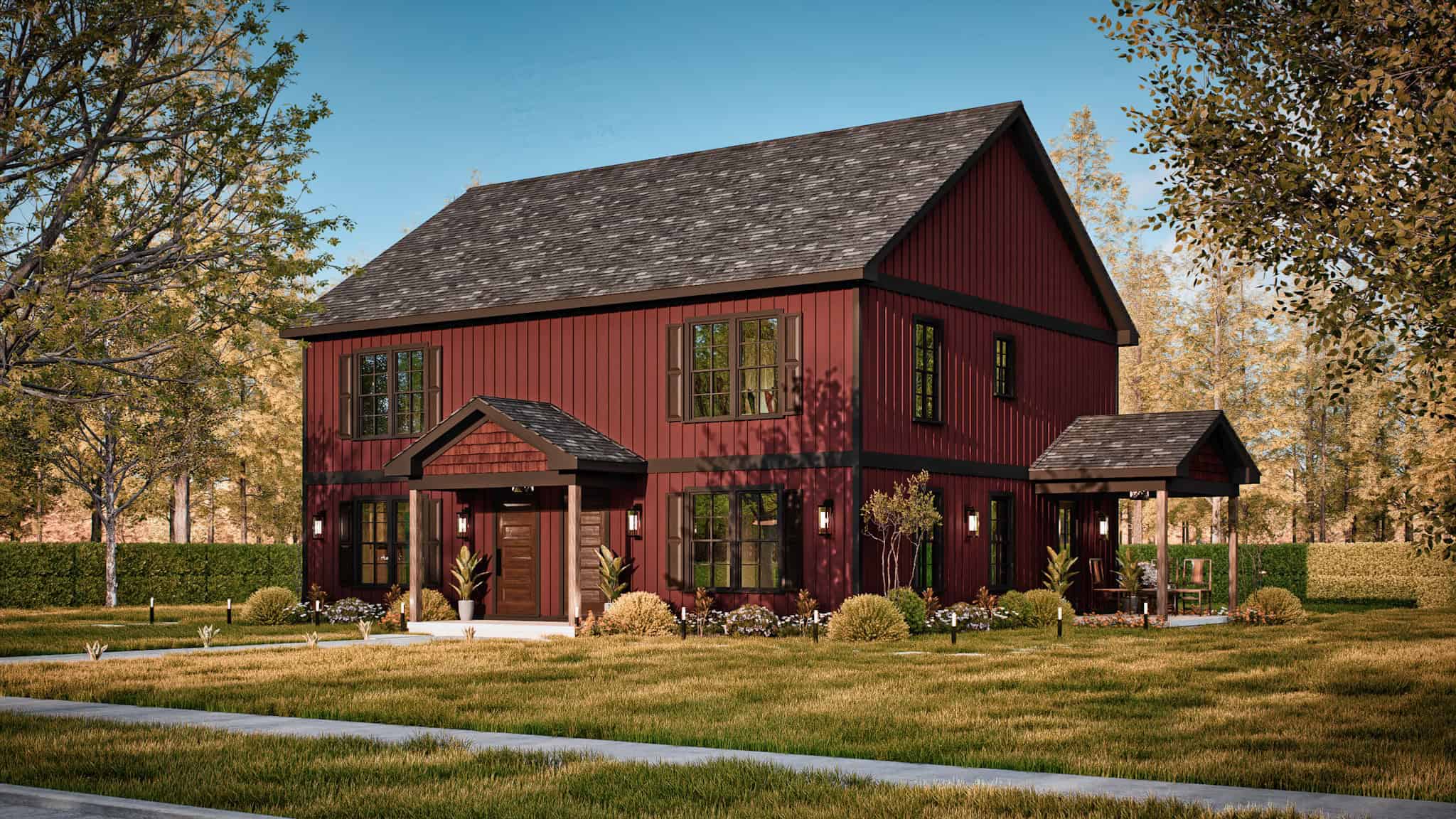 Right Side View of this 6-Bedroom,2560 Sq Ft Plan -198-1212