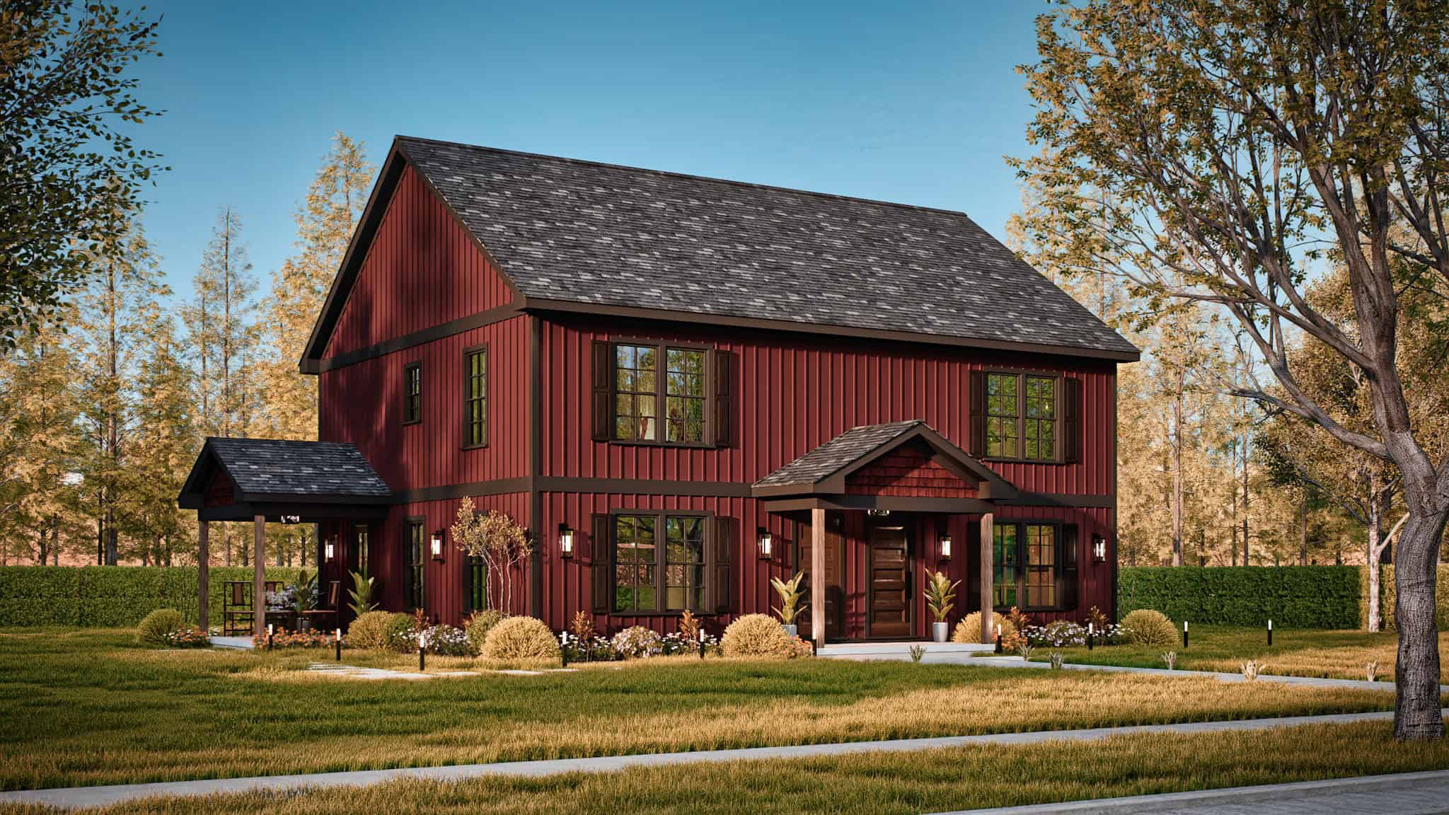 Left Side View of this 6-Bedroom,2560 Sq Ft Plan -198-1212