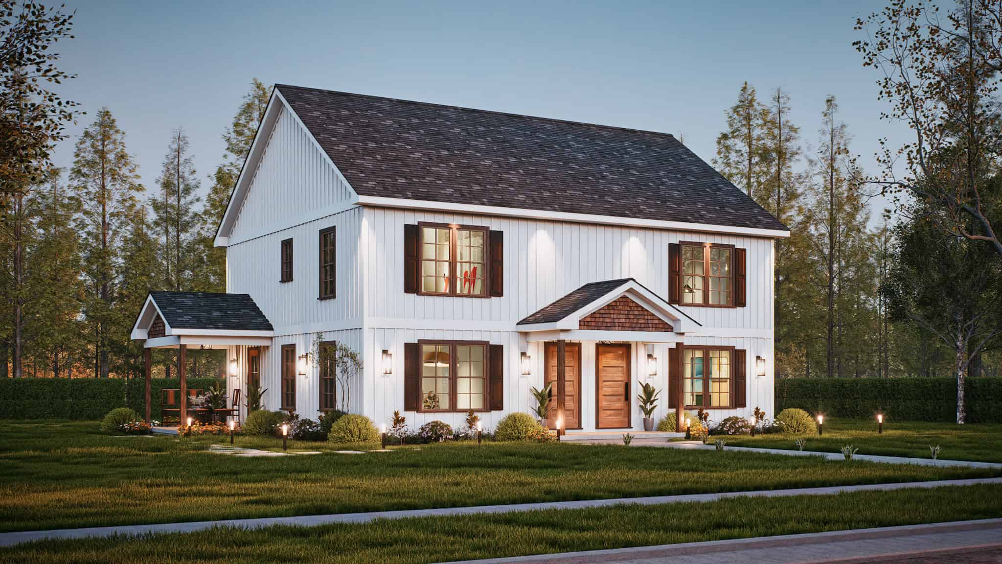 Left Side View of this 6-Bedroom,2560 Sq Ft Plan -198-1212