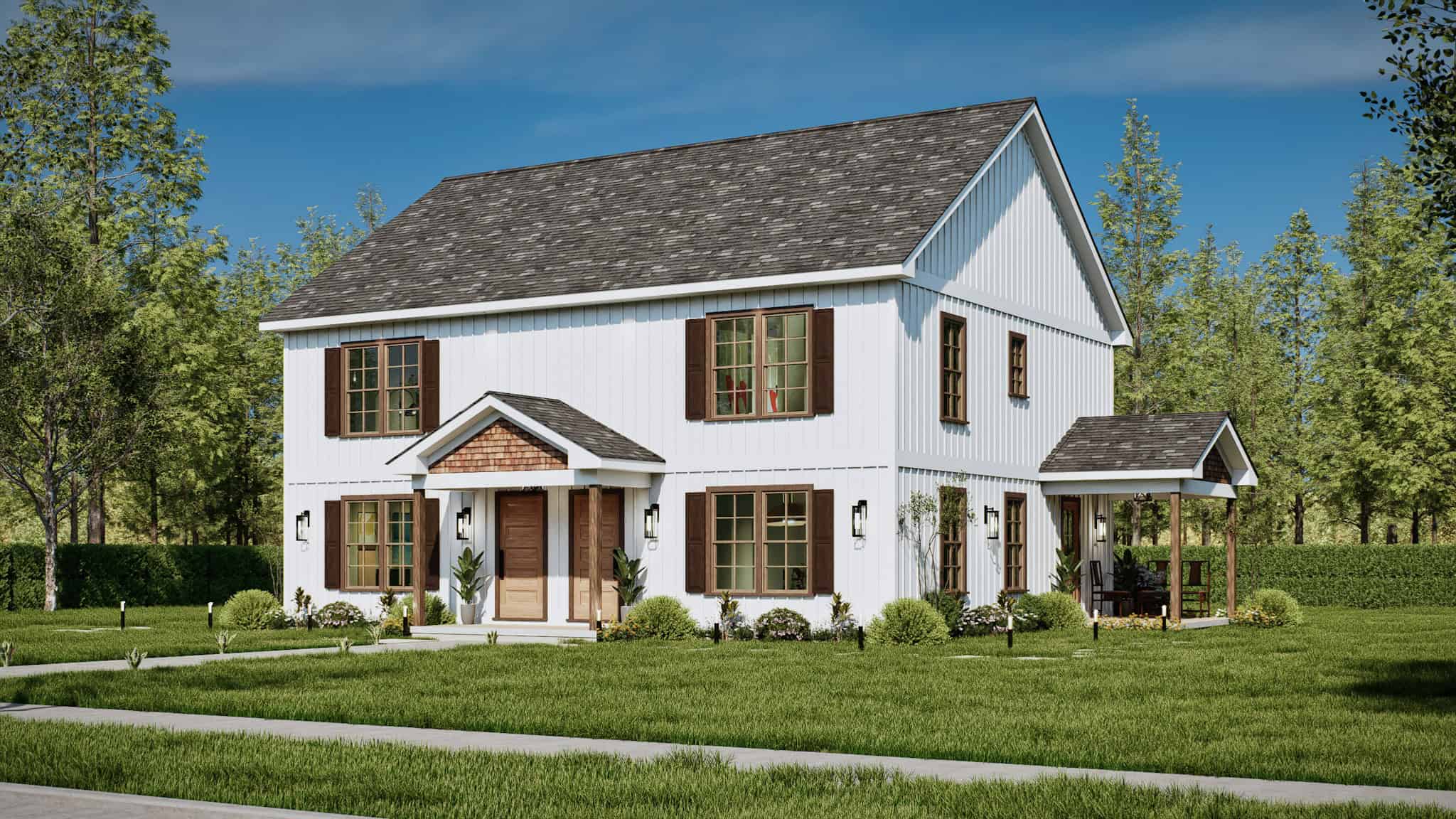 Right Side View of this 6-Bedroom,2560 Sq Ft Plan -198-1212