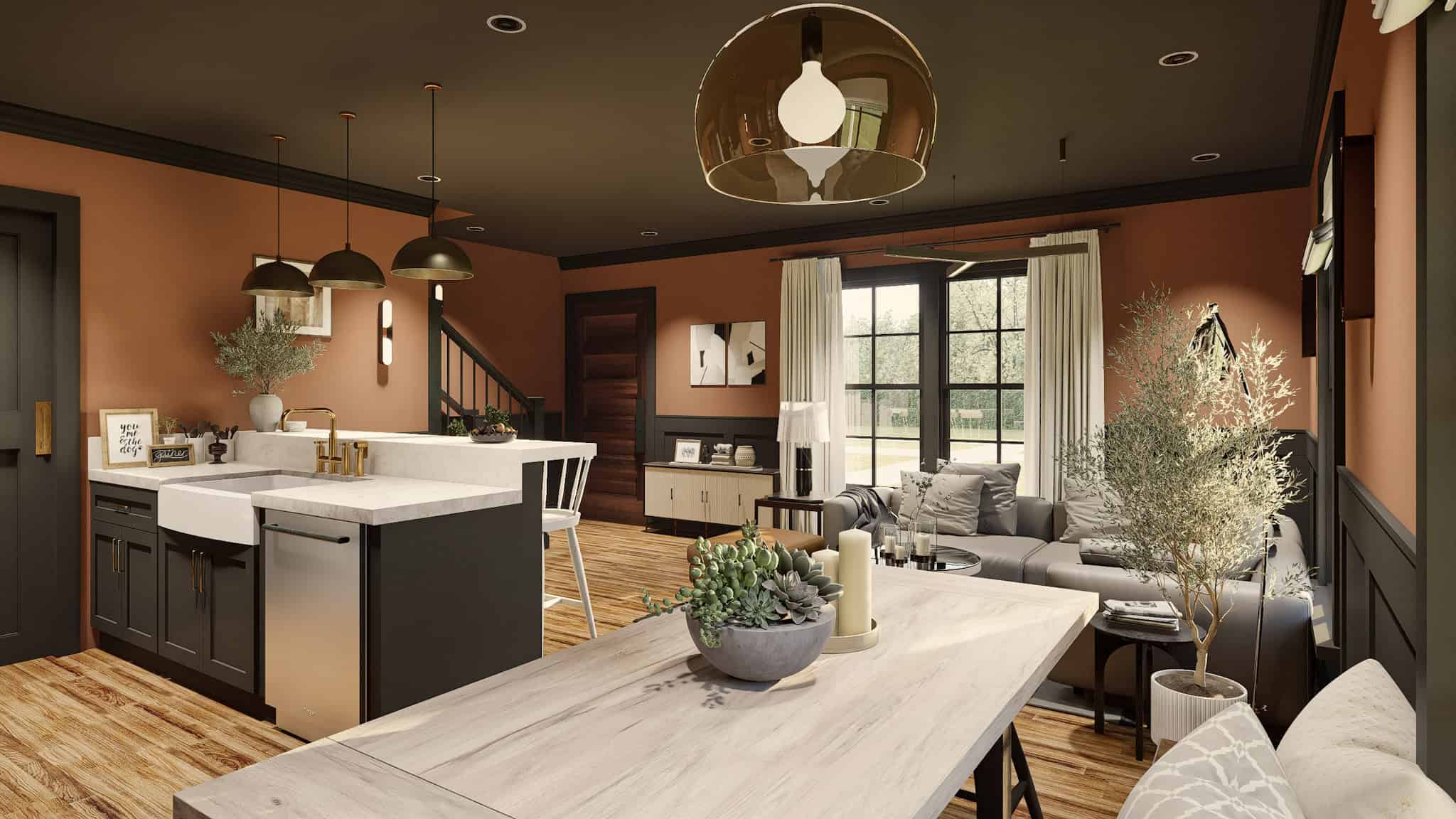 Kitchen of this 6-Bedroom,2560 Sq Ft Plan -198-1212