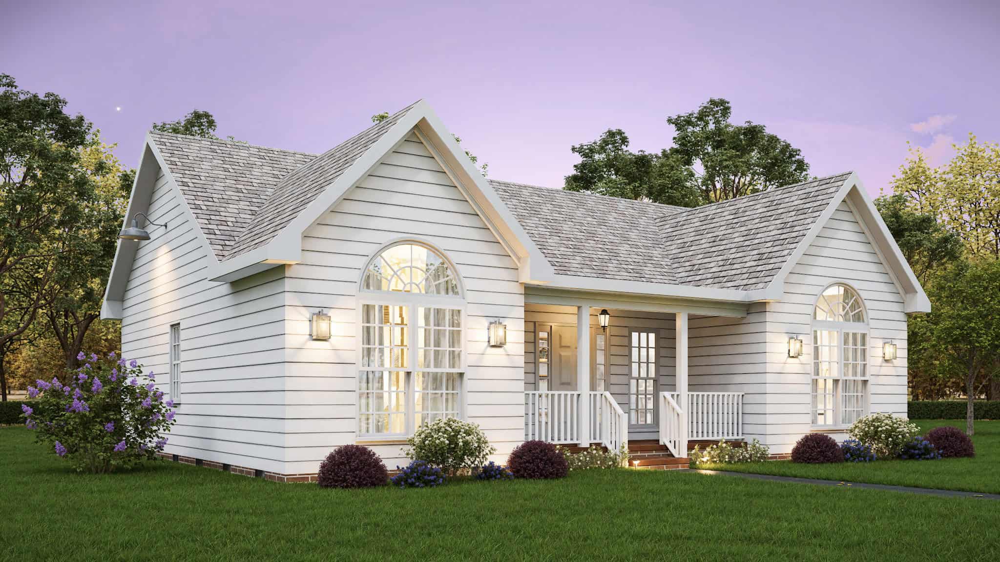 Left Side View of this 3-Bedroom,1316 Sq Ft Plan -198-1214