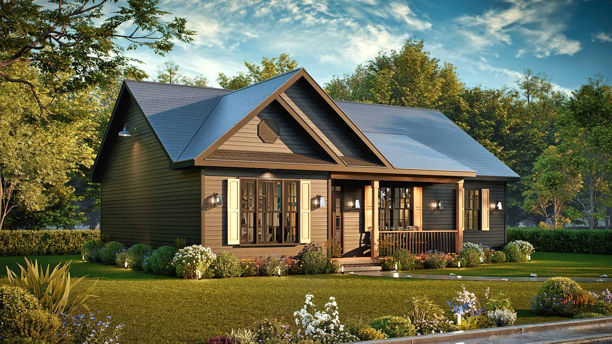 Left Side View of this 3-Bedroom,1363 Sq Ft Plan -198-1215