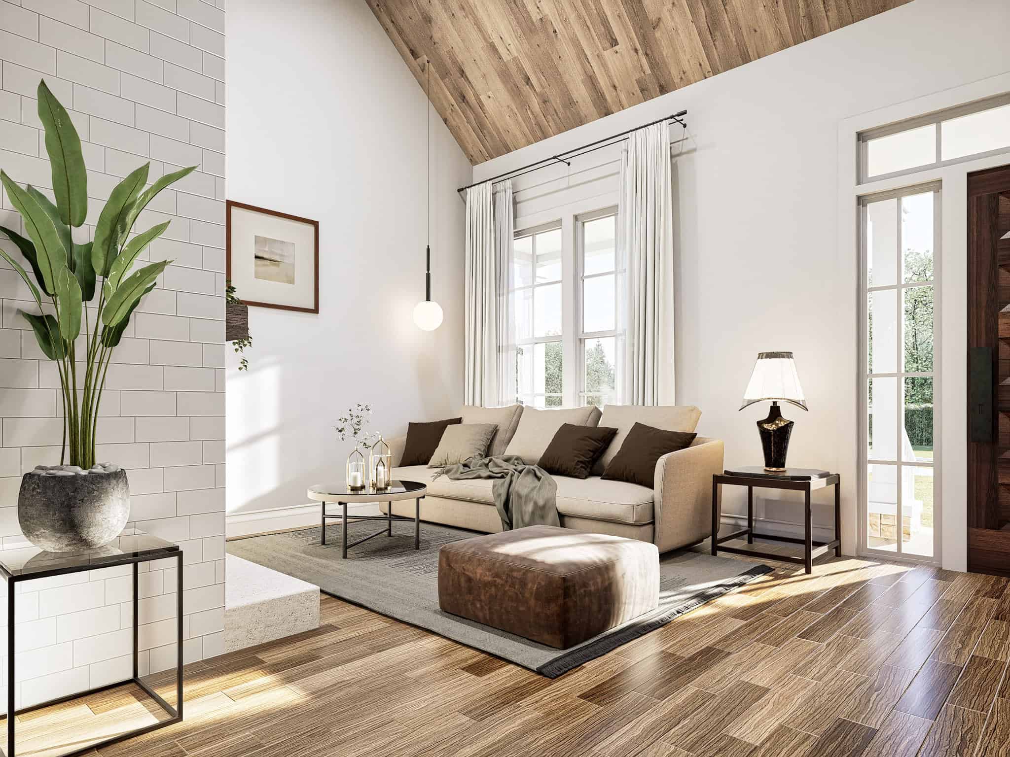 Living Room of this 3-Bedroom,1209 Sq Ft Plan -198-1218