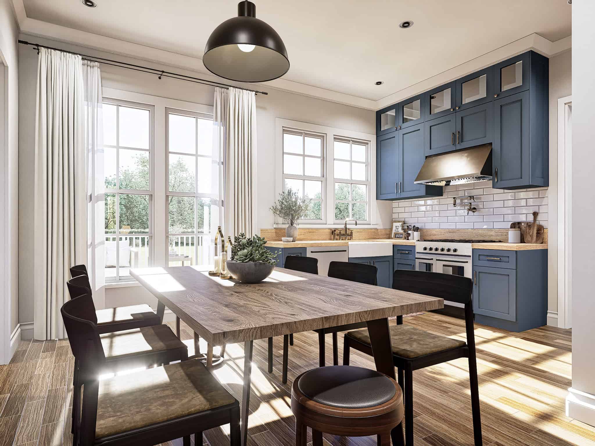 Dining Room of this 3-Bedroom,1209 Sq Ft Plan -198-1218