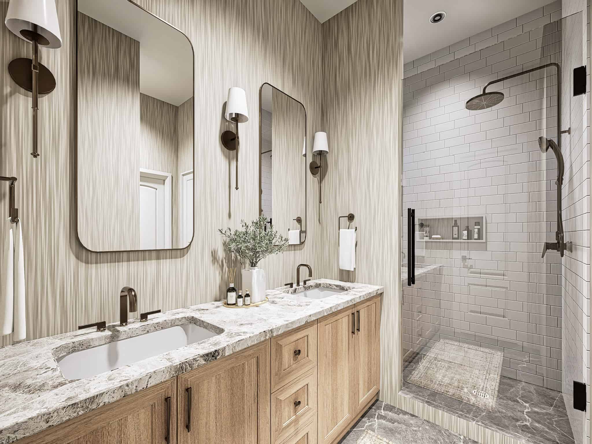 Master Bathroom: Sink/Vanity of this 3-Bedroom,1209 Sq Ft Plan -198-1218