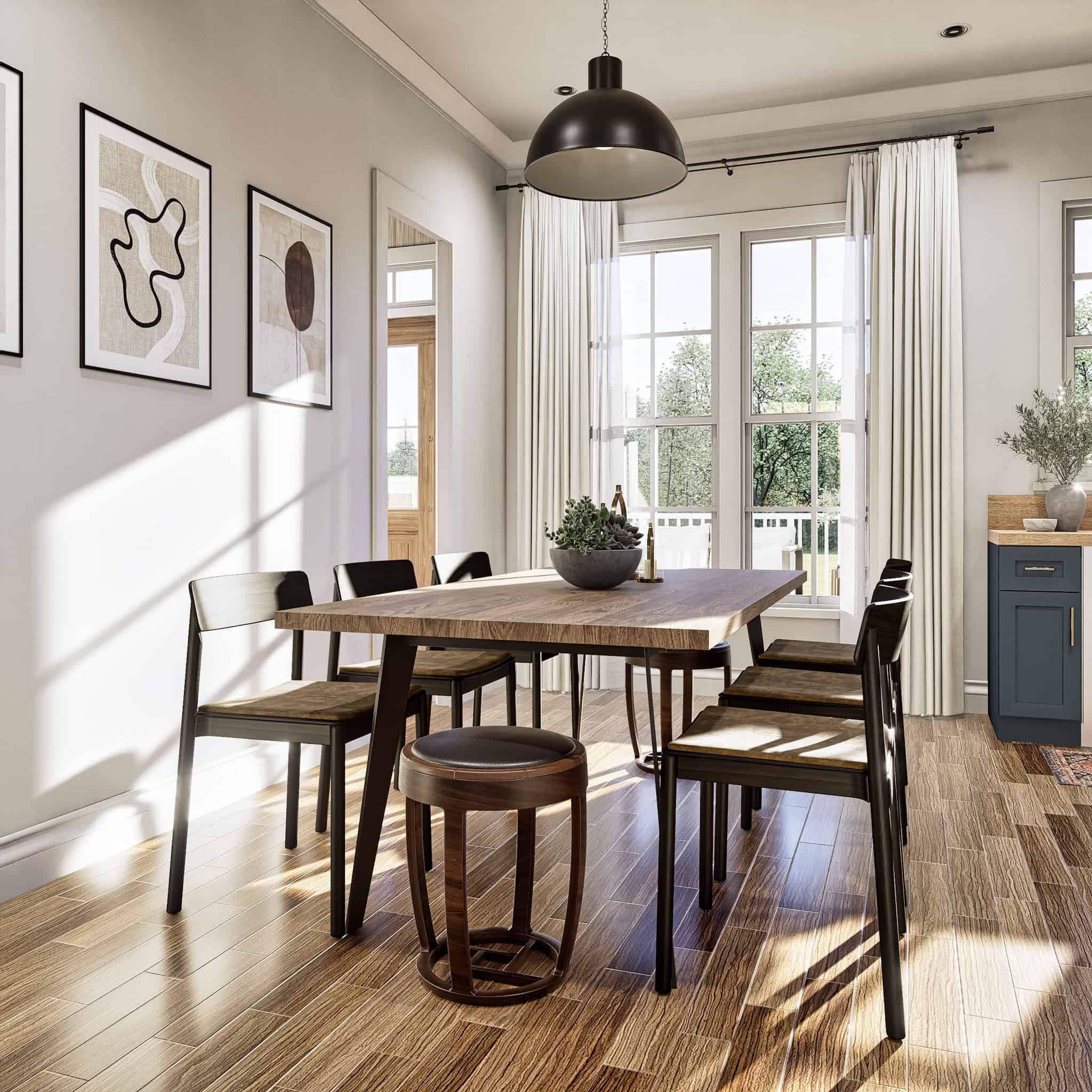 Dining Room of this 3-Bedroom,1209 Sq Ft Plan -198-1218