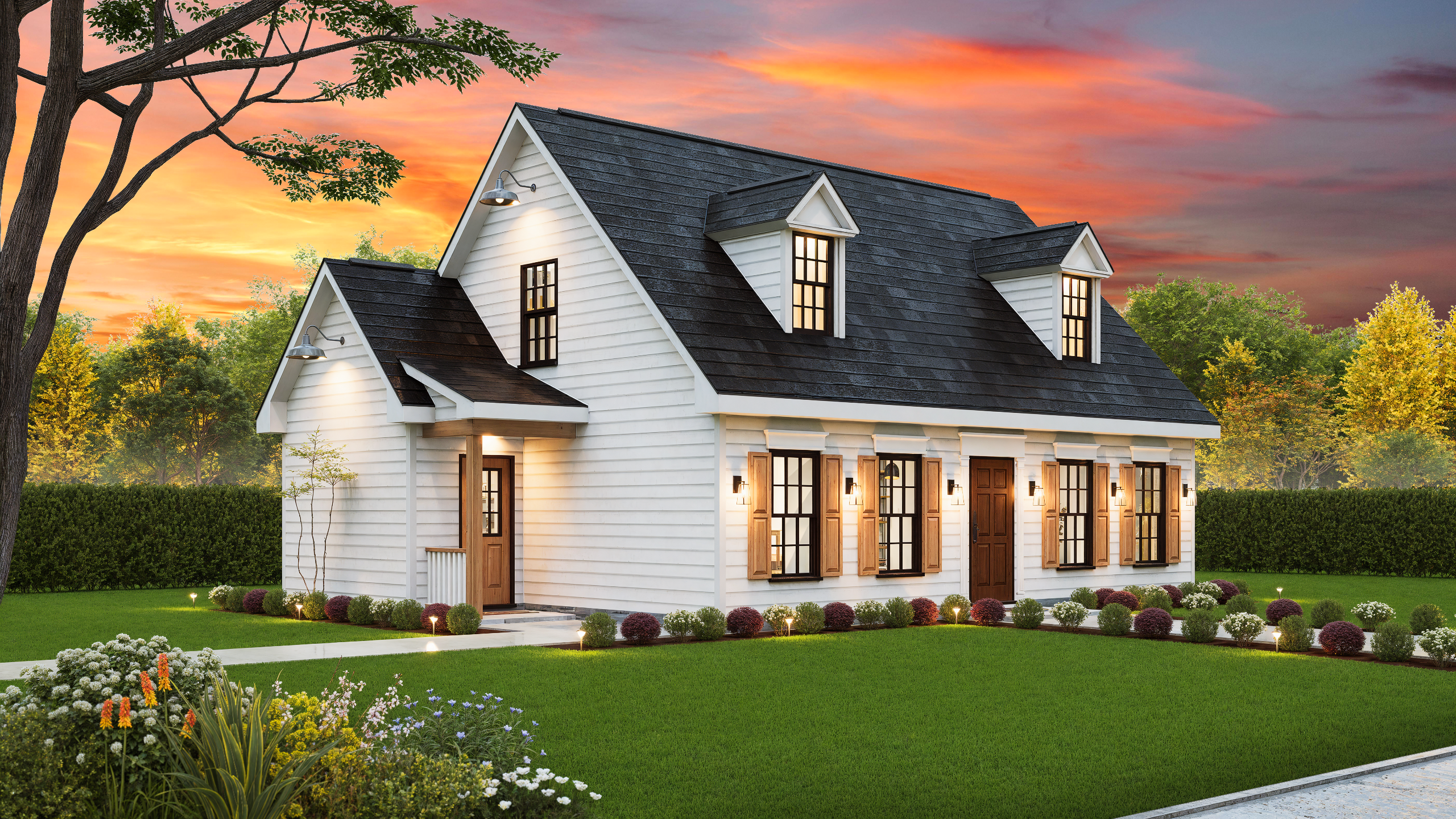 Left Side View of this 3-Bedroom,1284 Sq Ft Plan -198-1222
