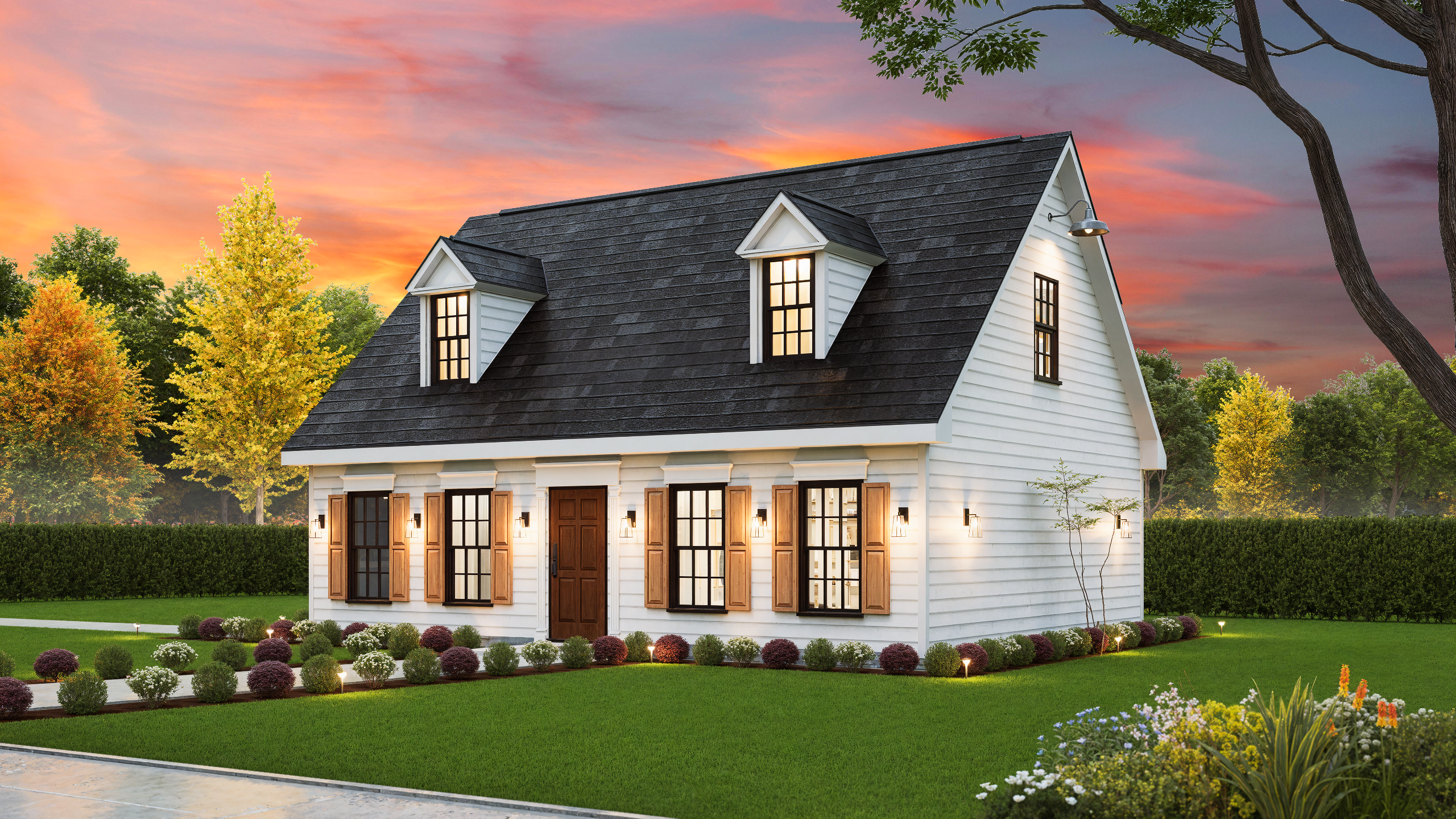 Right Side View of this 3-Bedroom,1284 Sq Ft Plan -198-1222
