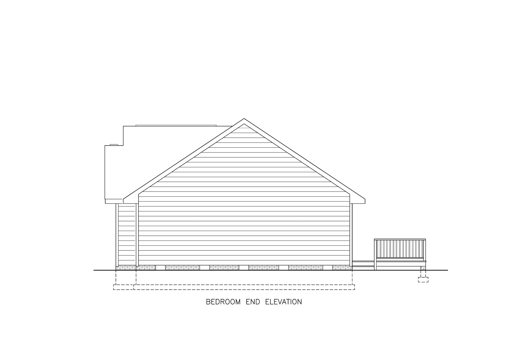 Home Plan Right Elevation of this 3-Bedroom,1297 Sq Ft Plan -198-1224