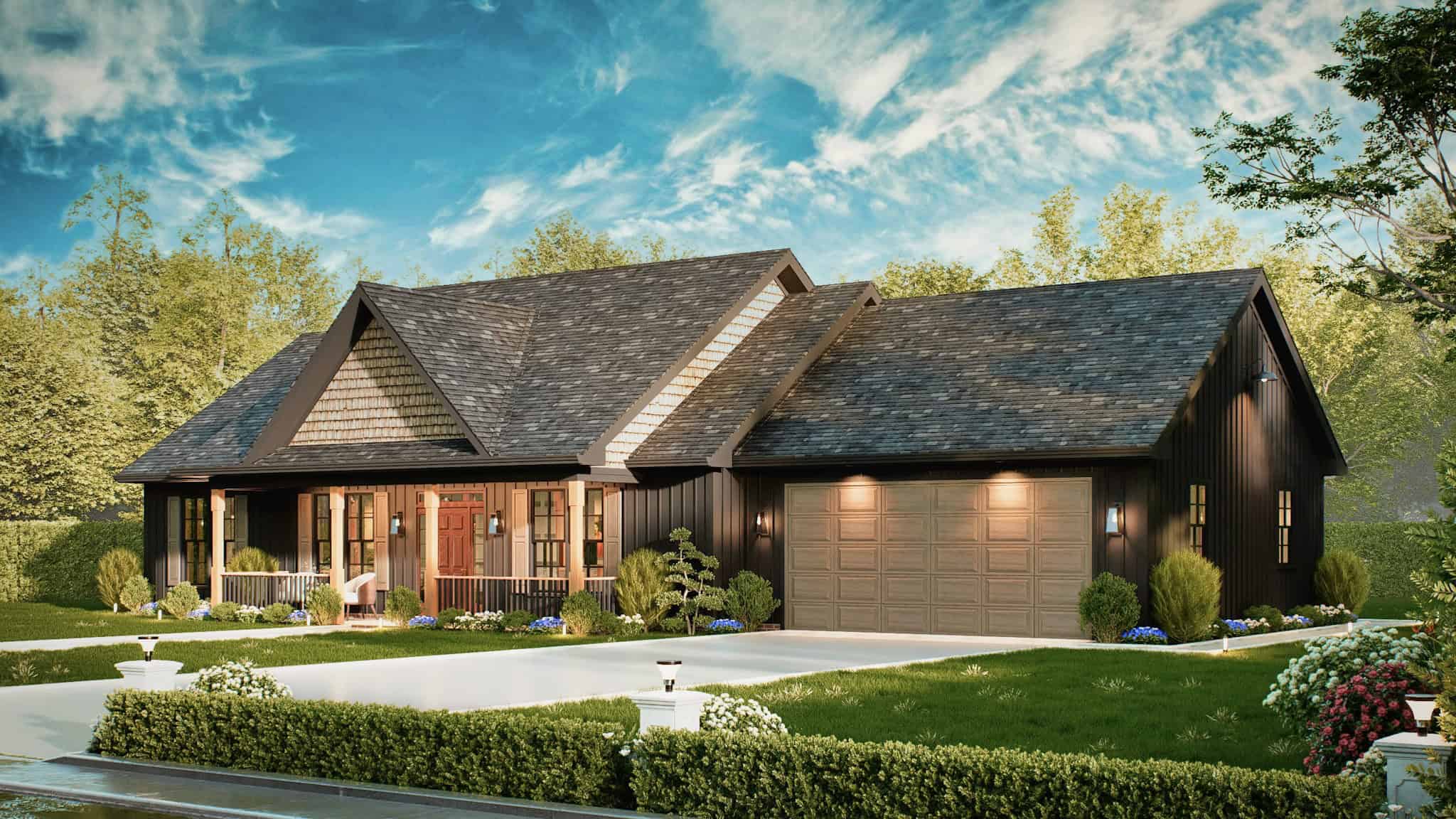 Right Side View of this 3-Bedroom,1584 Sq Ft Plan -198-1226