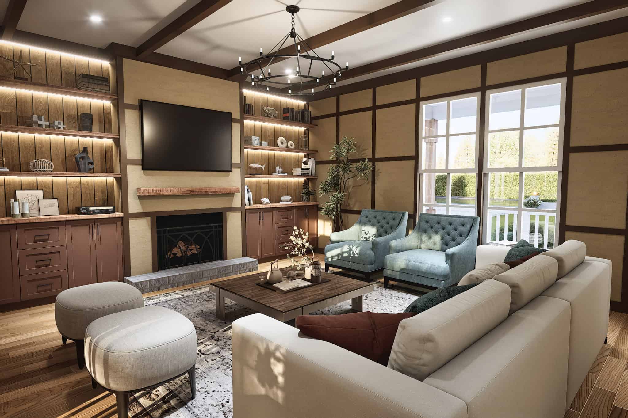 Family Room of this 3-Bedroom,1584 Sq Ft Plan -198-1226