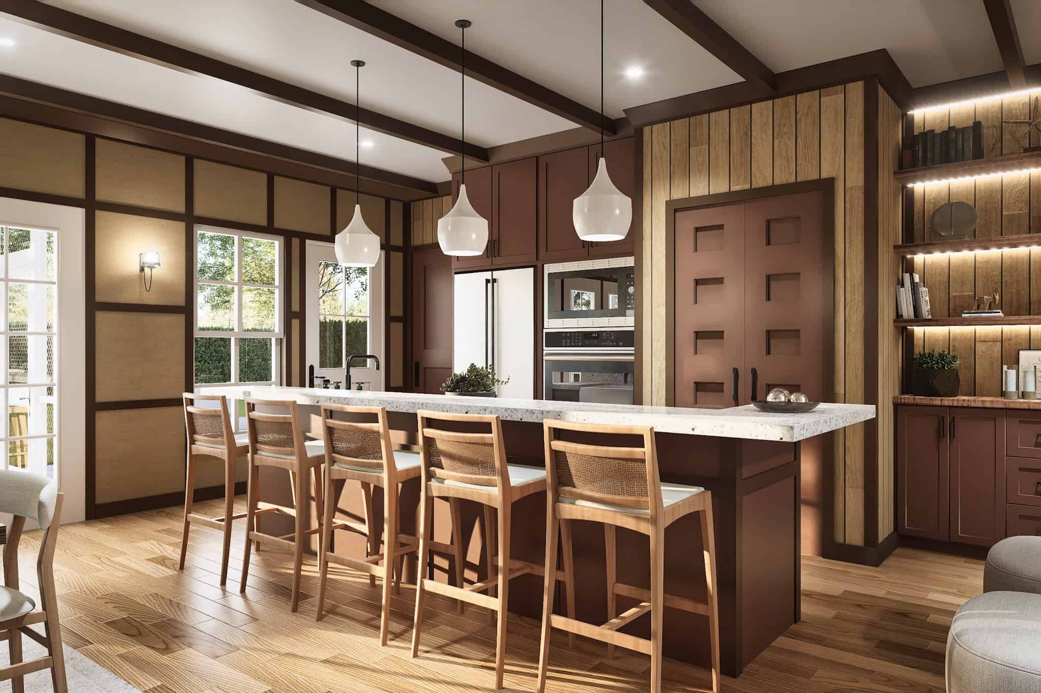 Kitchen: Kitchen Island of this 3-Bedroom,1584 Sq Ft Plan -198-1226