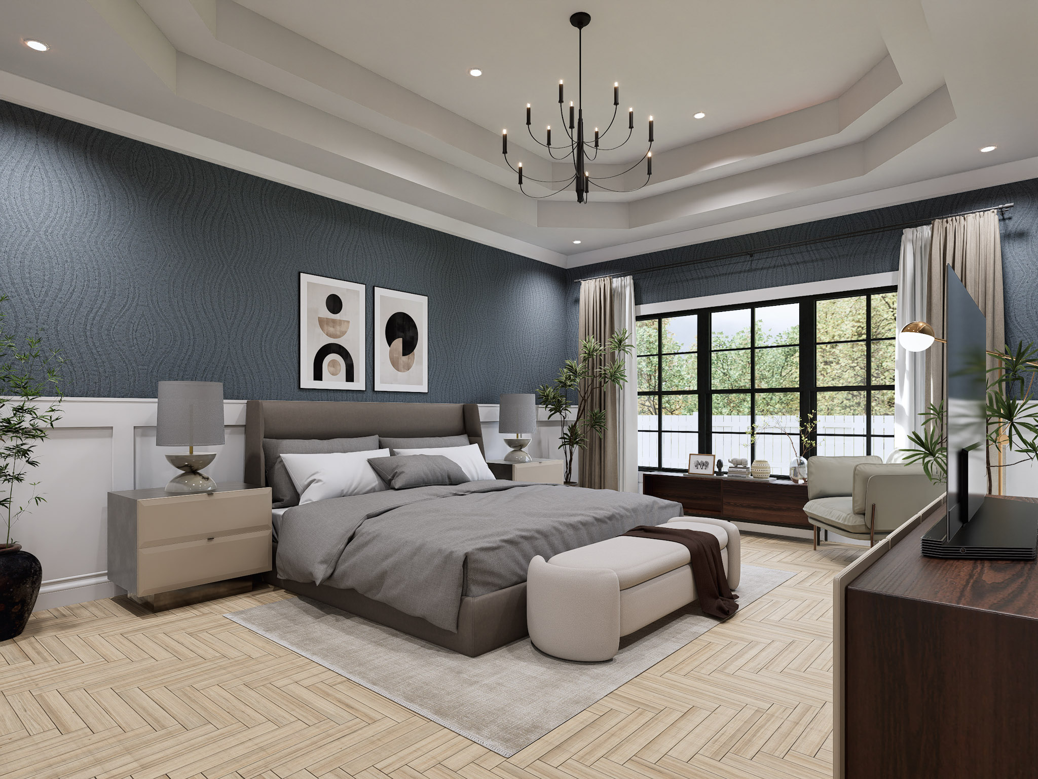 Master Bedroom of this 3-Bedroom,2351 Sq Ft Plan -198-1227