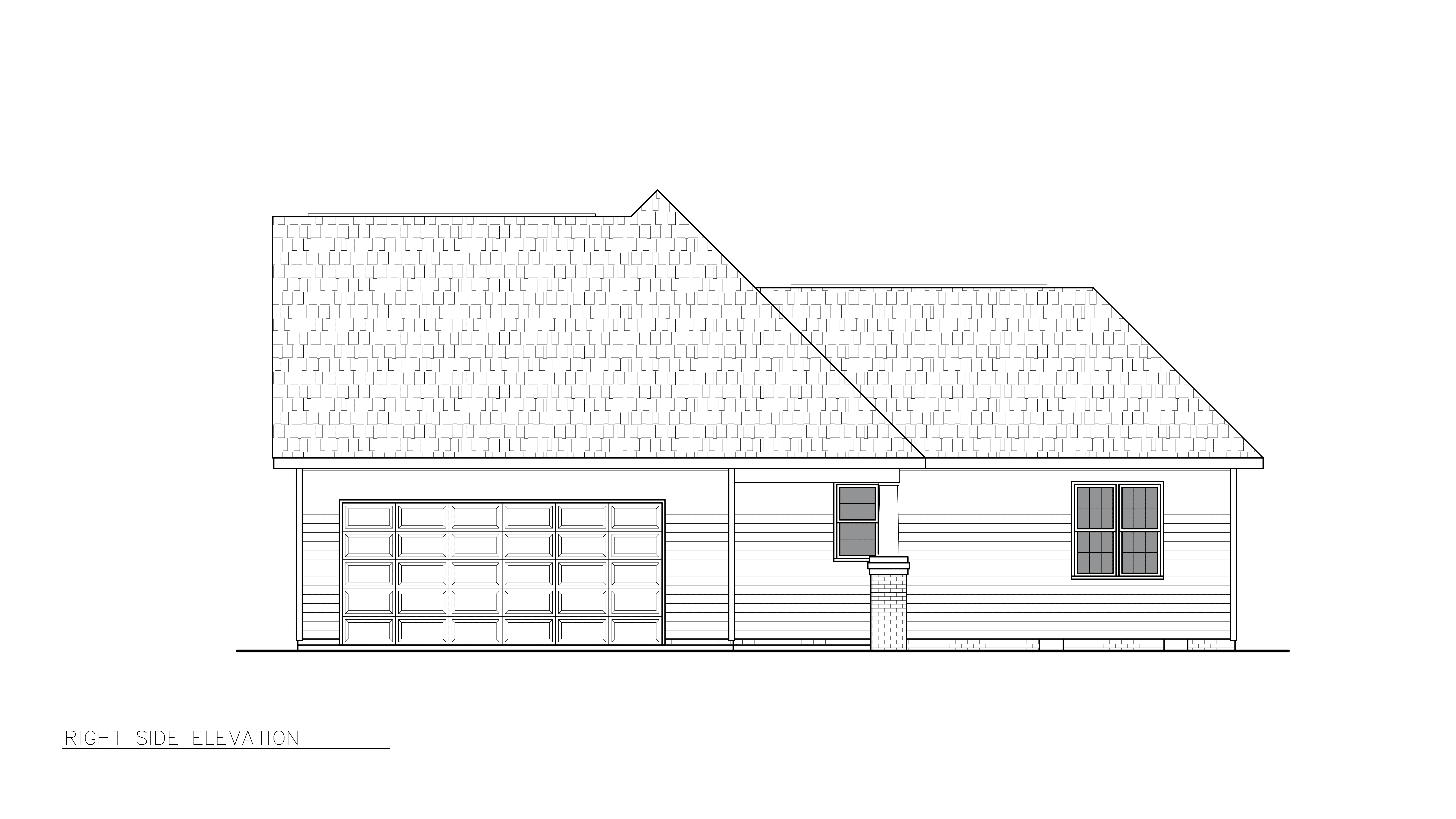 Home Plan Right Elevation of this 3-Bedroom,1489 Sq Ft Plan -198-1228
