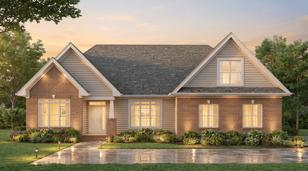 Front View of this 3-Bedroom,1489 Sq Ft Plan -198-1228
