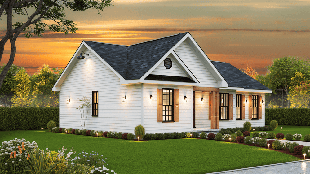 Right Side View of this 3-Bedroom,1426 Sq Ft Plan -198-1230
