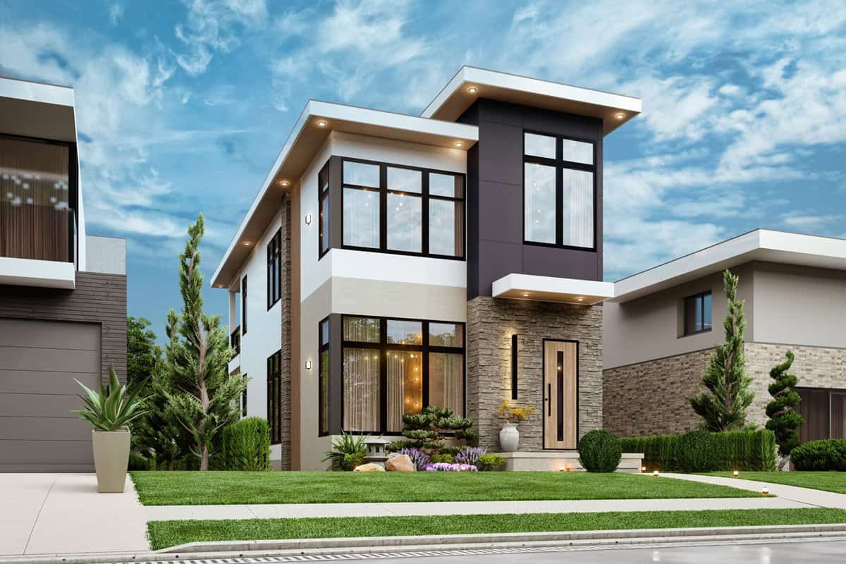 Left Side View of this 3-Bedroom,1638 Sq Ft Plan -198-1231