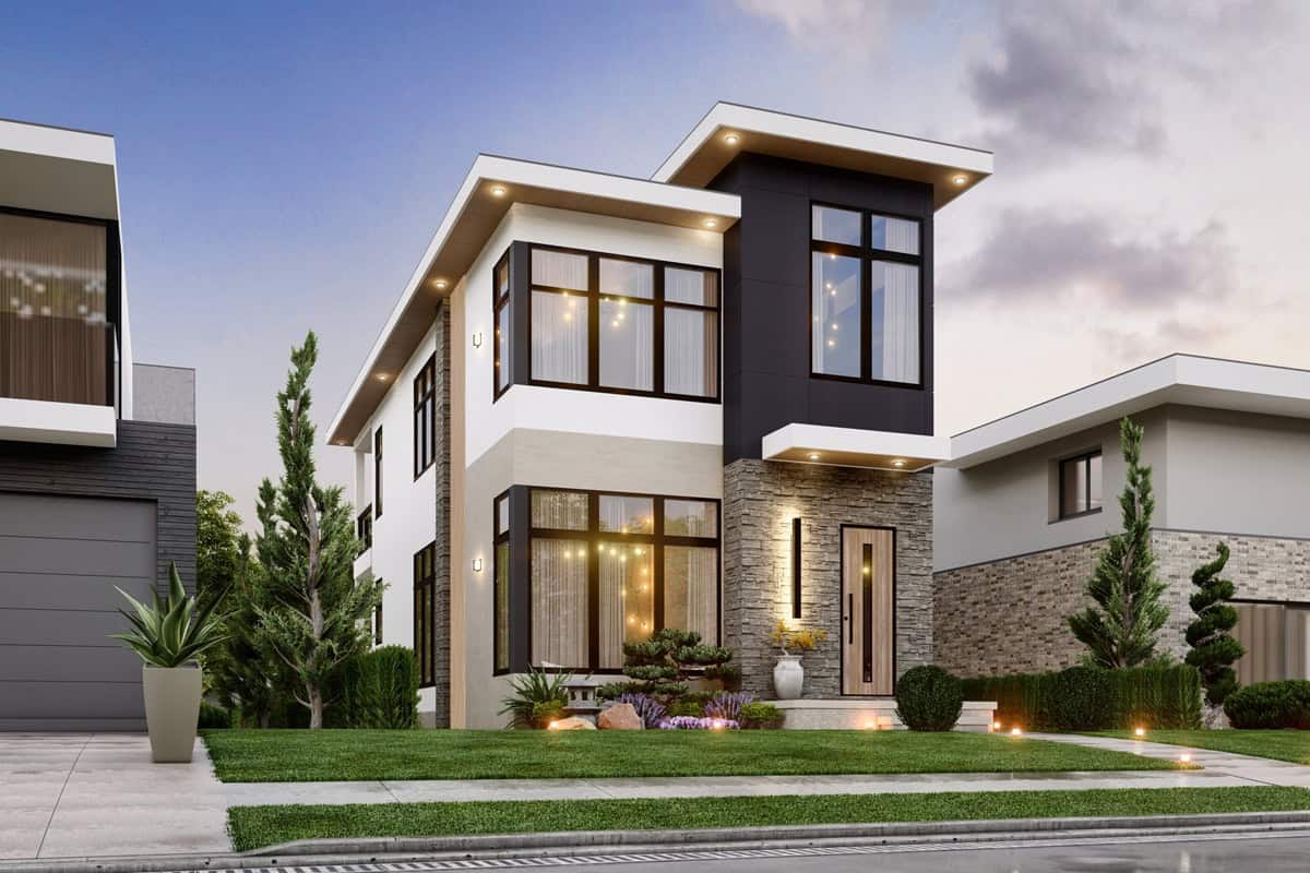 Left Side View of this 3-Bedroom,1638 Sq Ft Plan -198-1231