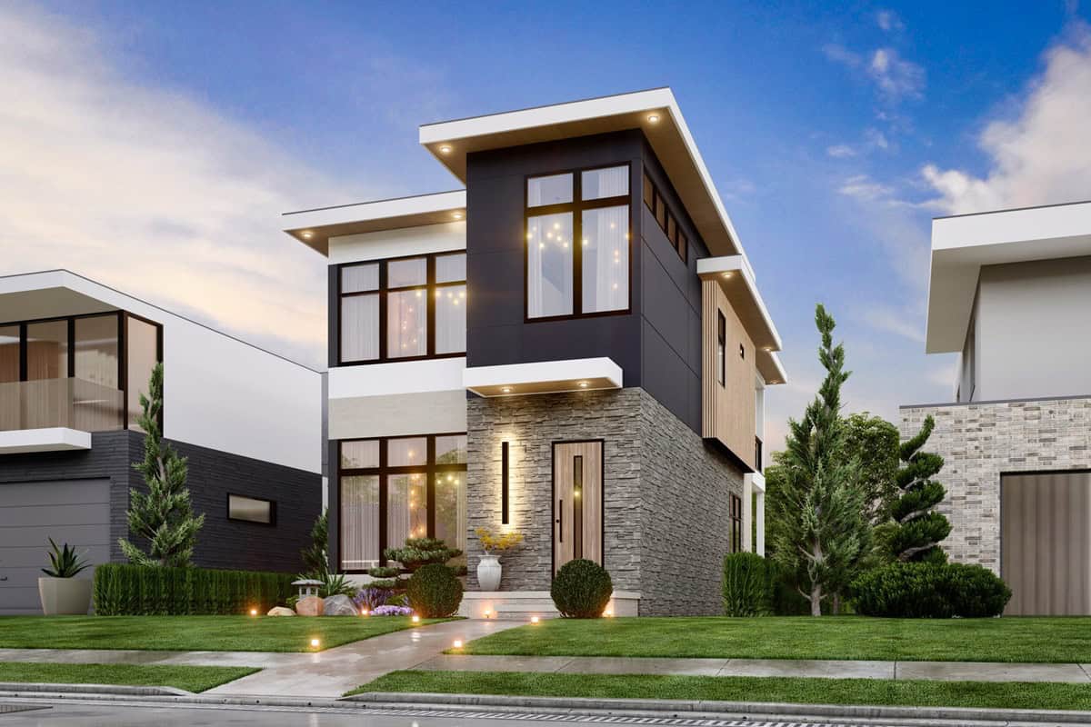 Right Side View of this 3-Bedroom,1638 Sq Ft Plan -198-1231