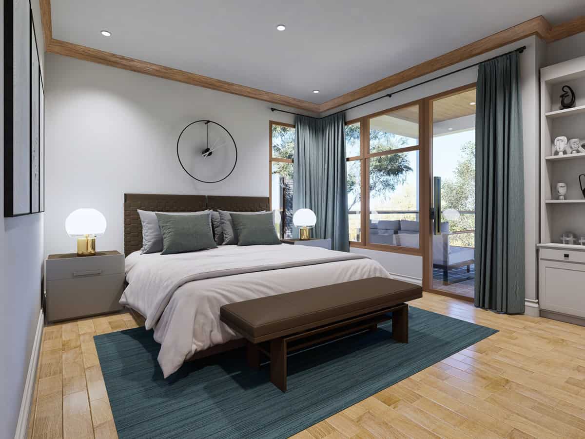 Bedroom of this 3-Bedroom,1638 Sq Ft Plan -198-1231