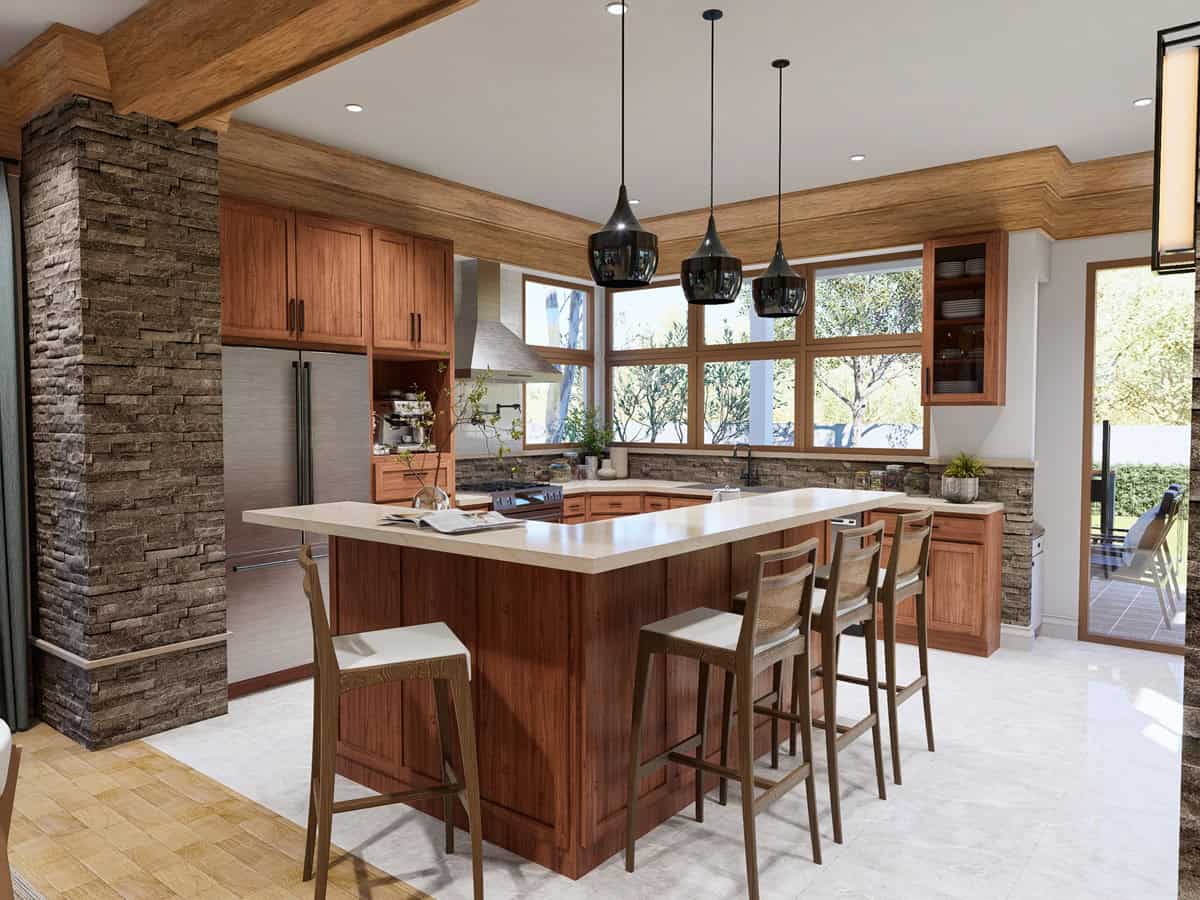 Kitchen of this 3-Bedroom,1638 Sq Ft Plan -198-1231