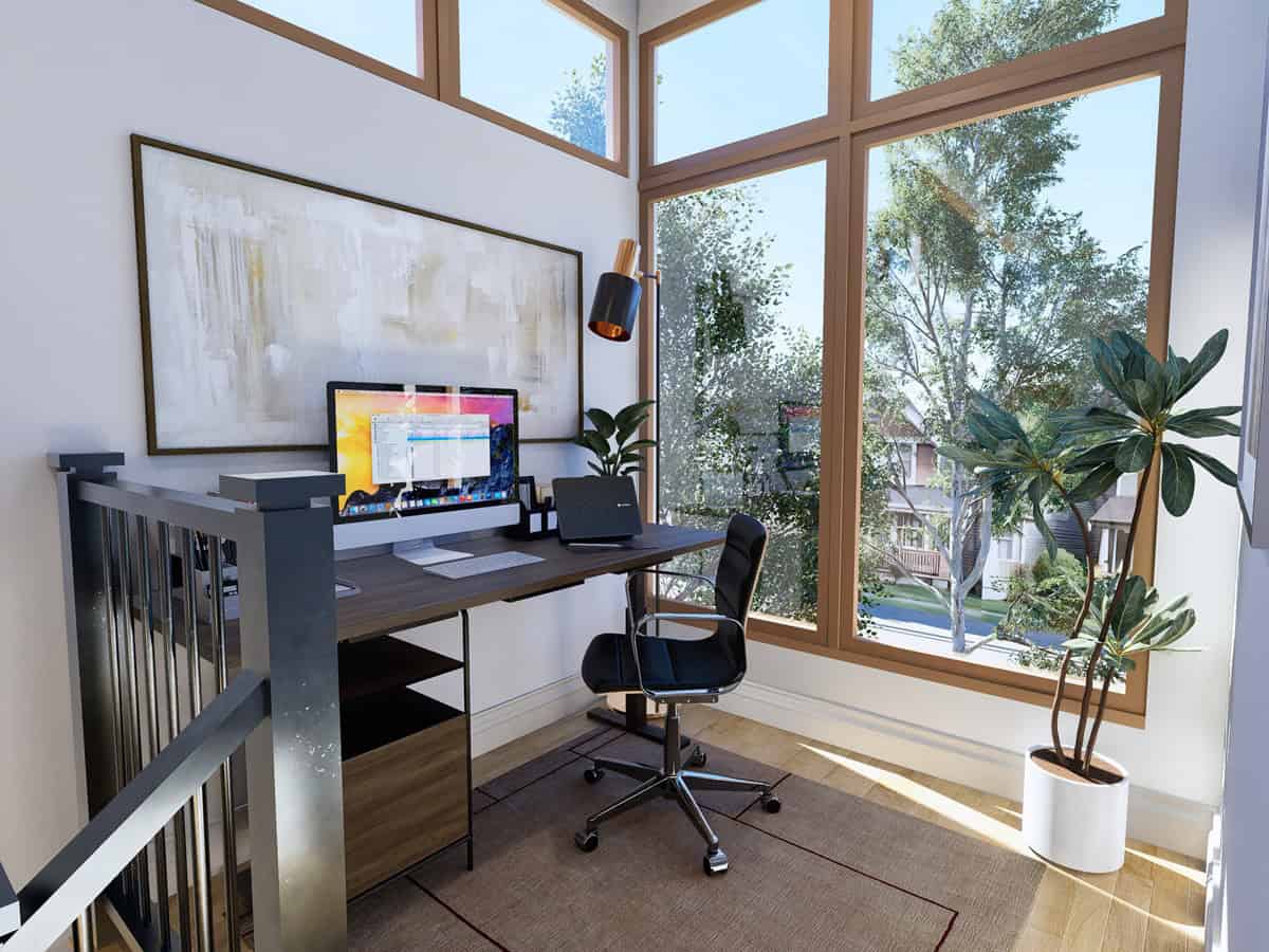 Home Office of this 3-Bedroom,1638 Sq Ft Plan -198-1231