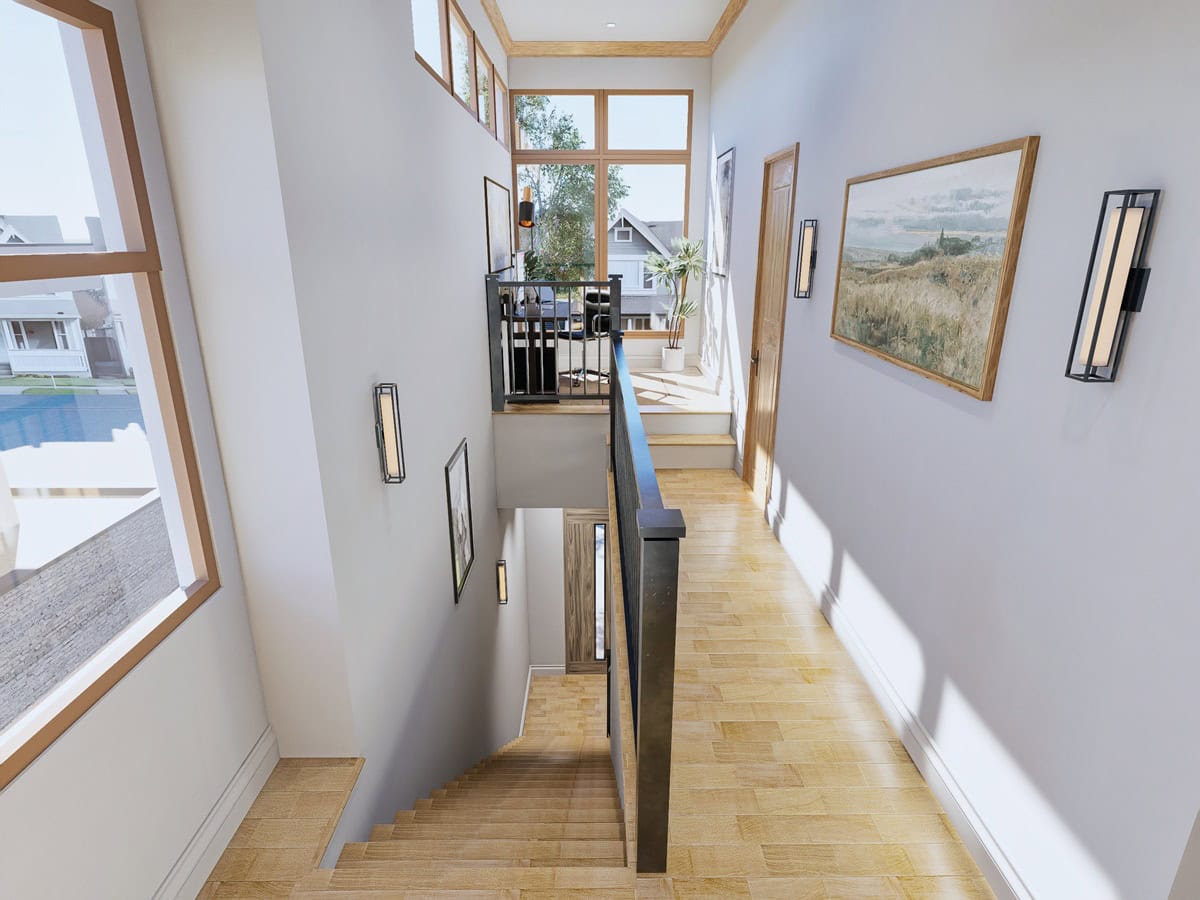 Stairs of this 3-Bedroom,1638 Sq Ft Plan -198-1231
