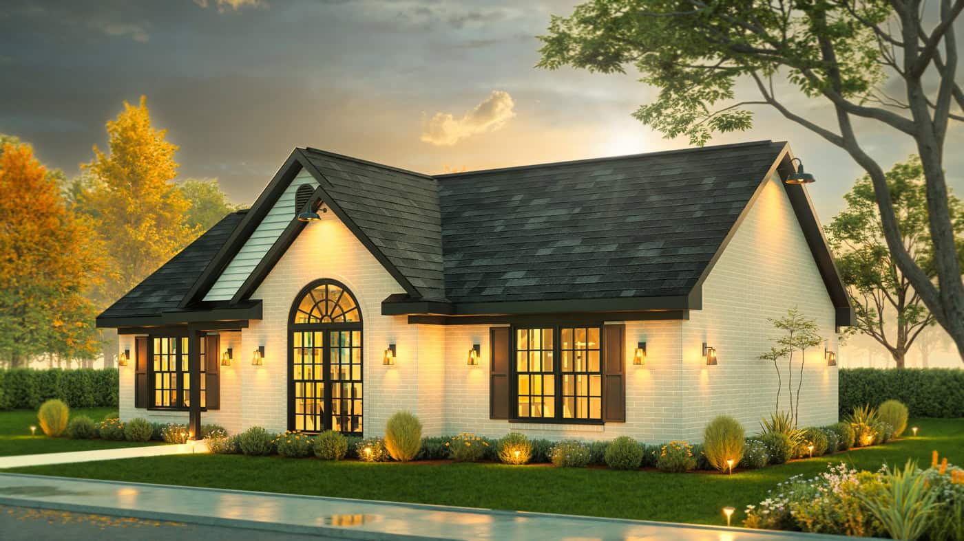 Left Side View of this 3-Bedroom,1246 Sq Ft Plan -198-1232