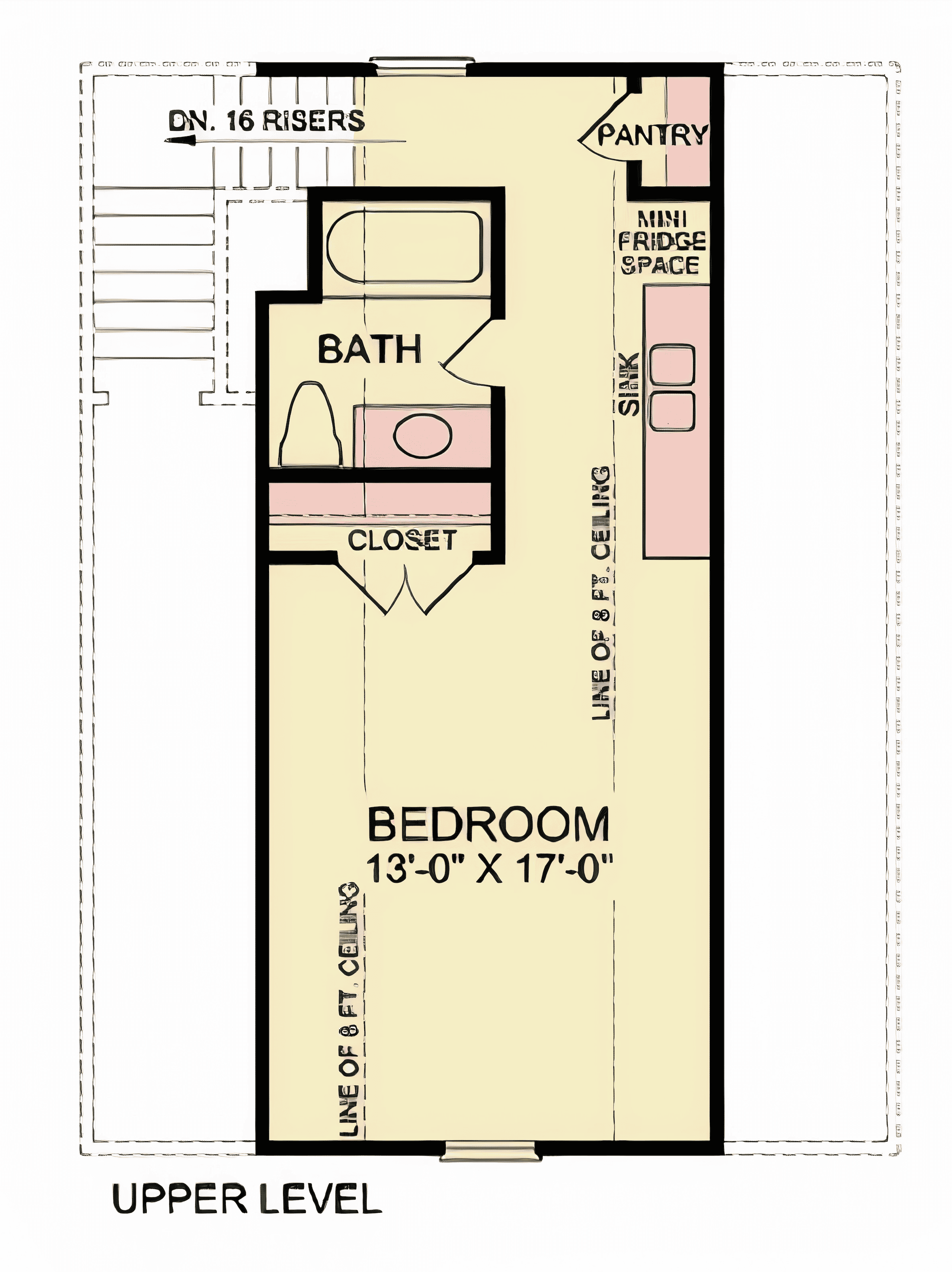 Upper Level of Garage w/Apartments Plan #198-1233
