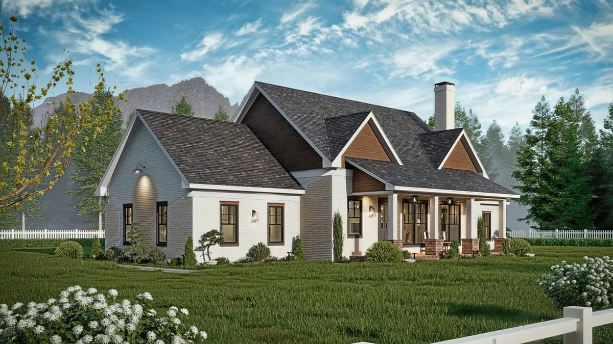 Left Side View of this 3-Bedroom,1682 Sq Ft Plan -198-1234
